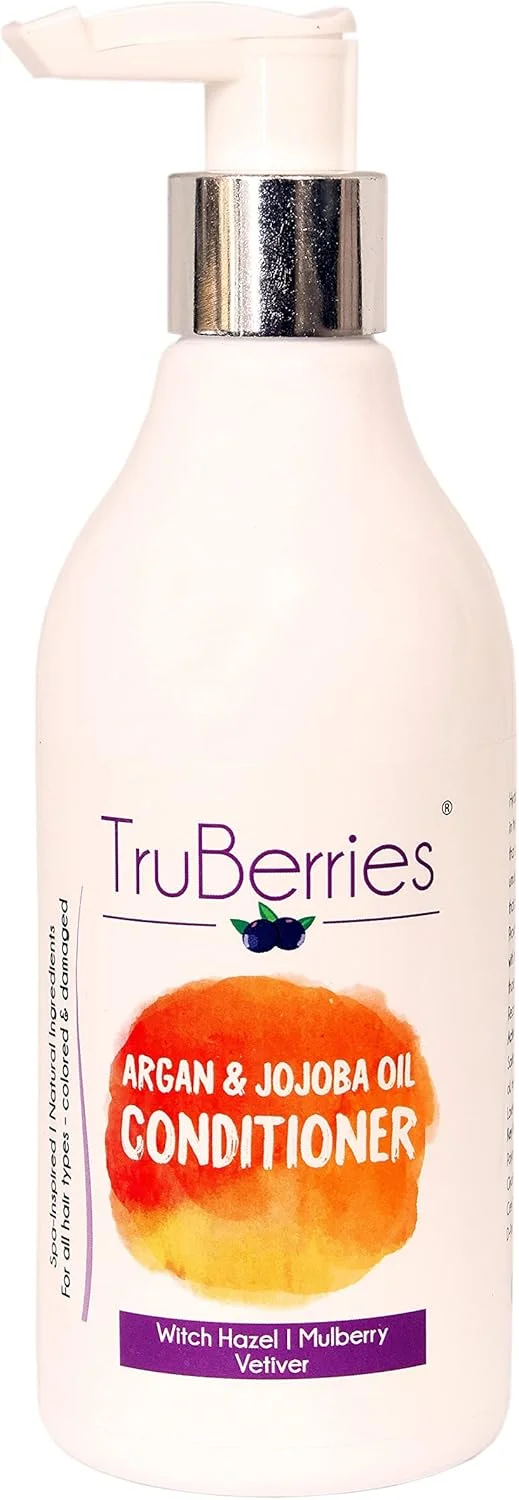نرم کننده مو روغن آرگان و جوجوبا تروبریز حاوی عصاره فندق، توت و وتیور | ضد وز | فاقد سولفات و پارابن