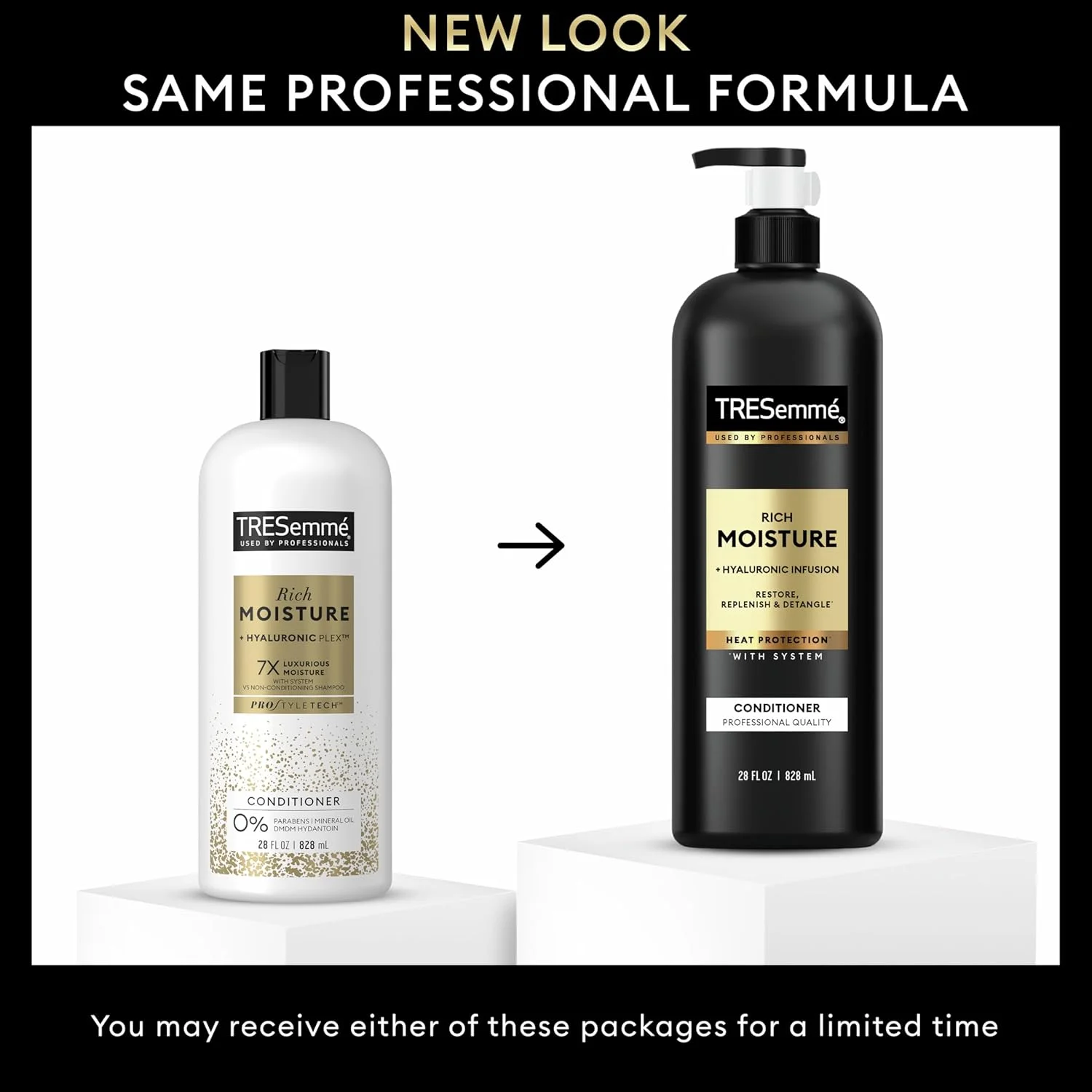 نرم کننده موهای خشک ترزمه سری Moisture Rich، بسته 3 عددی، کیفیت حرفه ای، برای داشتن ظاهری سالم و درخشان، غنی شده با ویتامین E و بیوتین، 828 میلی لیتر