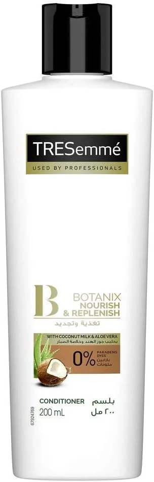نرم کننده موهای خشک ترزمه Botanix Natural Nourish & Replenish با شیر نارگیل و آلوئه ورا، 200 میلی لیتر
