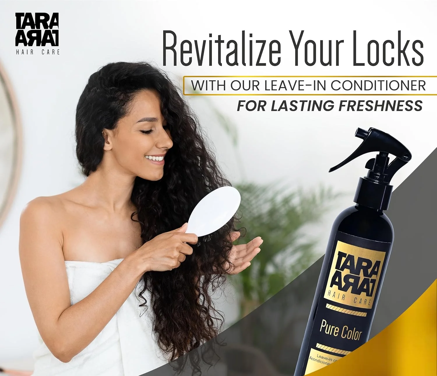 نرم کننده مو تارا هیر کر مدل Pure Color، اسپری باز کننده گره و نرم کننده دو منظوره