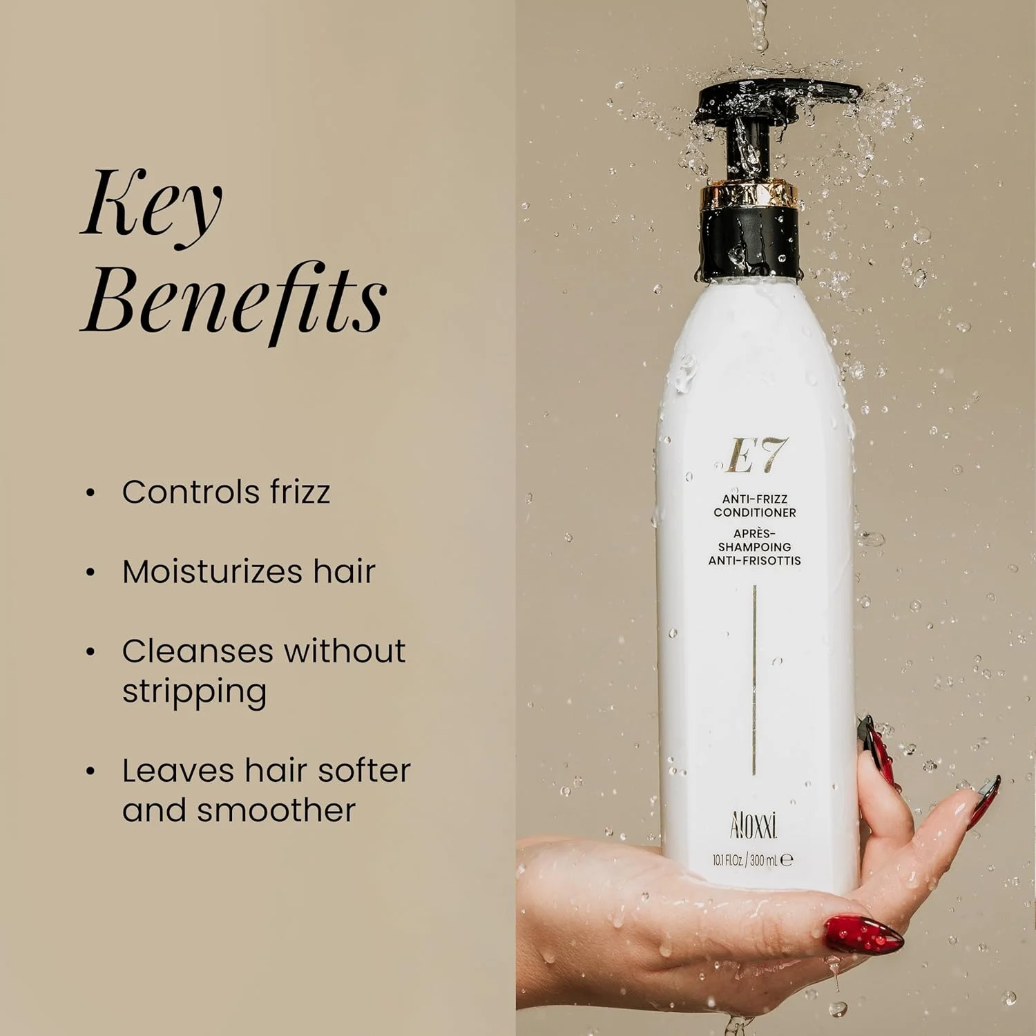 نرم کننده درمانی مو ALOXXI - نرم کننده مرطوب کننده برای موهای خشک، آسیب دیده و وز - ترکیب 7 روغن ضروری - ایمن برای موهای رنگ شده - موها را نرم و قابل کنترل می کند - بدون پارابن، 1000 میلی لیتر