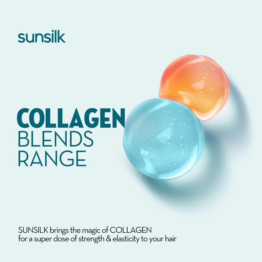 نرم کننده مو سانسیلک Collagen Blends برای موهای آسیب دیده، خداحافظی با آسیب، غنی شده با کلاژن + نیاسینامید، 170 میلی لیتر