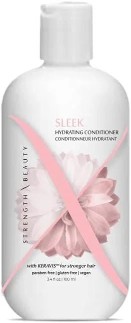 استرنگث ایکس بیوتی - نرم کننده آبرسان براق کننده - نرم کننده احیا کننده برای آبرسانی موهای آسیب دیده یا تحت درمان شیمیایی - فرمول وگان بدون پارابن حاوی Keravis PE (100 میلی لیتر)