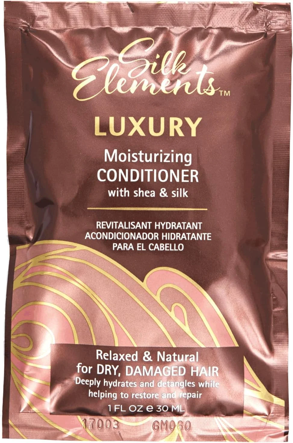 نرم کننده مرطوب کننده لوکس Silk Elements، مناسب موهای ریلکس شده یا طبیعی، حاوی شی باتر و ابریشم، آبرسان و ترمیم کننده