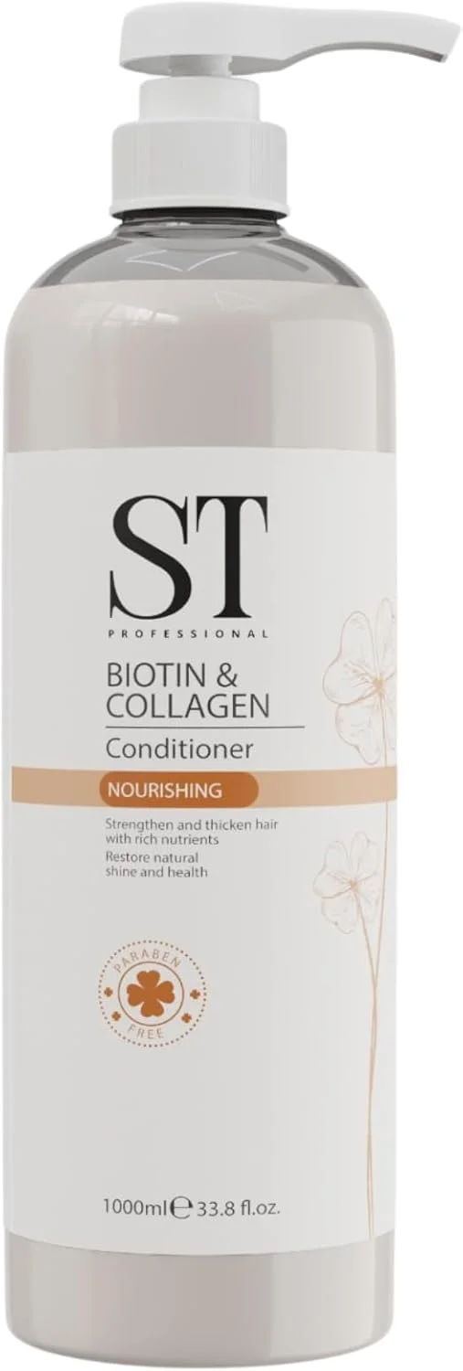 نرم کننده مغذی بیوتین و کلاژن اس تی پروفشنال 1000 میلی لیتر | حاوی مواد مغذی غنی و بدون پارابن