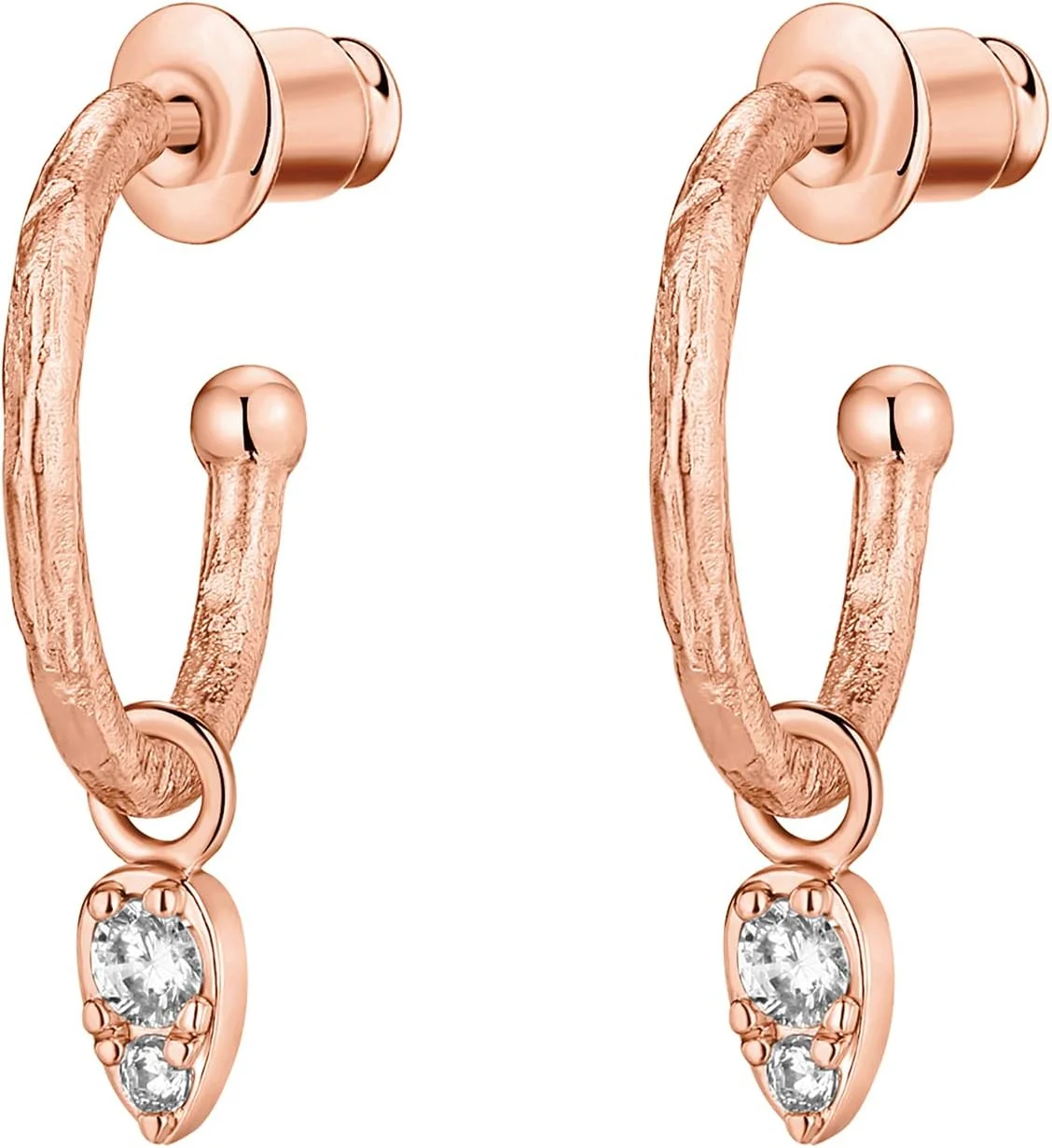 گوشواره های حلقه ای کوچک آویزدار پاوی با روکش طلای 14 عیار و پایه نقره استرلینگ 925 | گوشواره های حلقه ای آویزدار ترند زنانه گوشواره های حلقه ای کوچک آویزدار پاوی با روکش طلای 14 عیار و پایه نقره استرلینگ 925 | گوشواره های حلقه ای آویزدار ترند زنانه