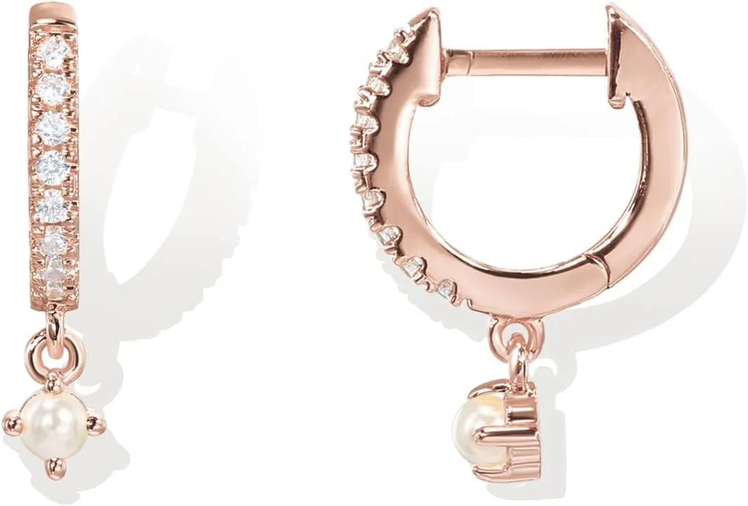 گوشواره های آویز سبک وزن با روکش طلای 14 عیار و پایه نقره استرلینگ S925 پاوی برای زنان | گوشواره های ظریف بوهمی