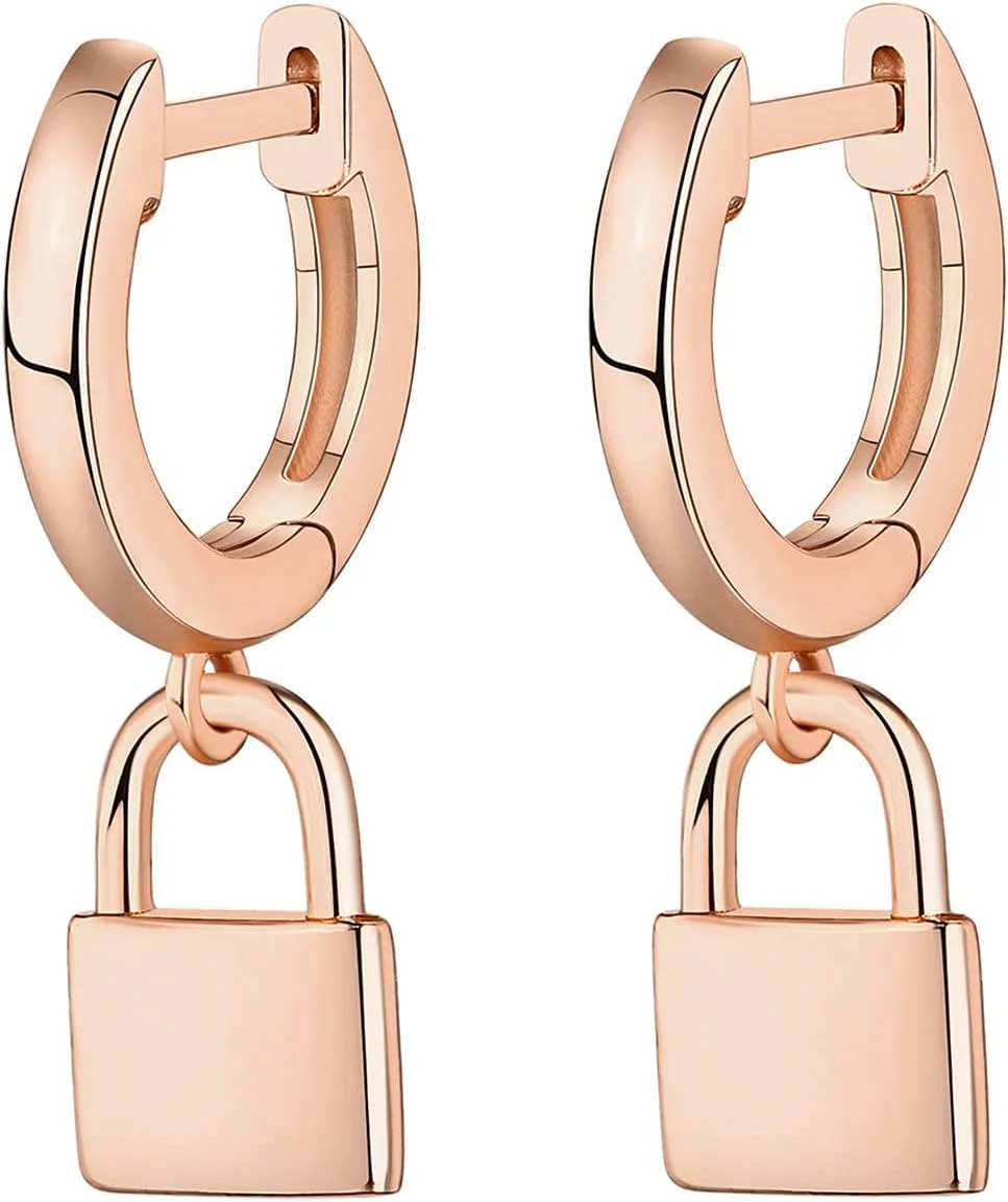 گوشواره های آویزی سبک وزن پاویو با روکش طلای 14 عیار و میله نقره استرلینگ S925 برای زنان | گوشواره های ظریف بوهمی