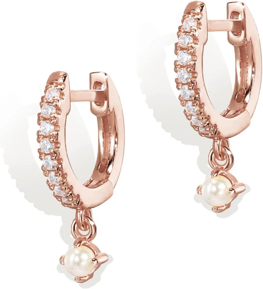 گوشواره های آویز سبک وزن با روکش طلای 14 عیار و پایه نقره استرلینگ S925 پاوی برای زنان | گوشواره های ظریف بوهمی