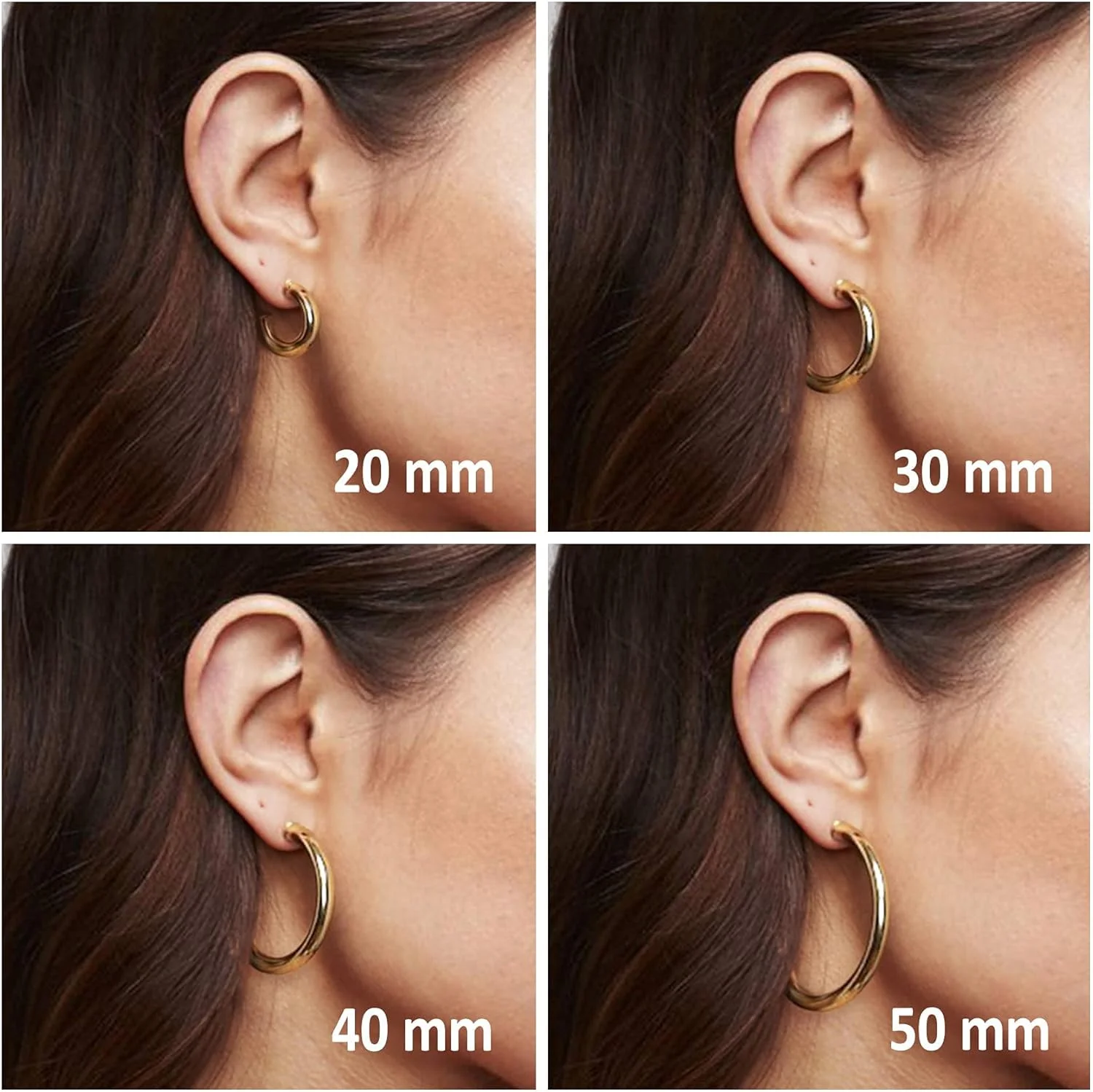 گوشواره های حلقه ای باز و ضخیم سبک وزن با روکش طلای 14 عیار PAVOI برای زنان | گوشواره های حلقه ای طلایی مد روز گوشواره های حلقه ای باز و ضخیم سبک وزن با روکش طلای 14 عیار PAVOI برای زنان | گوشواره های حلقه ای طلایی مد روز