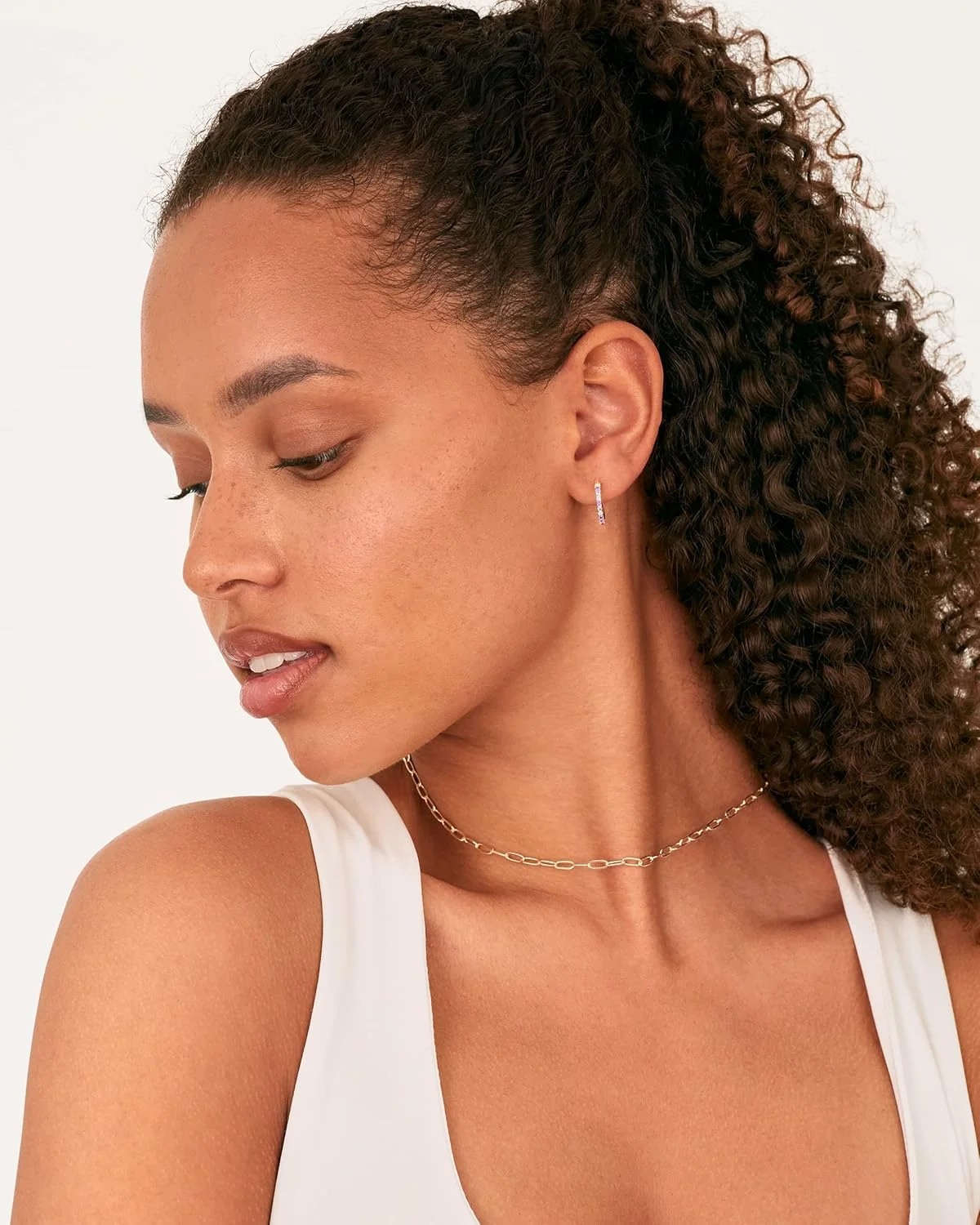 گوشواره های حلقه ای زیرکونیا مکعبی با روکش طلای 18 عیار و پایه نقره استرلینگ 925 پاوی برای زنان | حلقه های زیرکونیا مکعبی رنگی | گوشواره های 15 میلی متری سبز، بنفش آمبره، مشکی گوشواره های حلقه ای زیرکونیا مکعبی با روکش طلای 18 عیار و پایه نقره استرلینگ 925 پاوی برای زنان | حلقه های زیرکونیا مکعبی رنگی | گوشواره های 15 میلی متری سبز، بنفش آمبره، مشکی