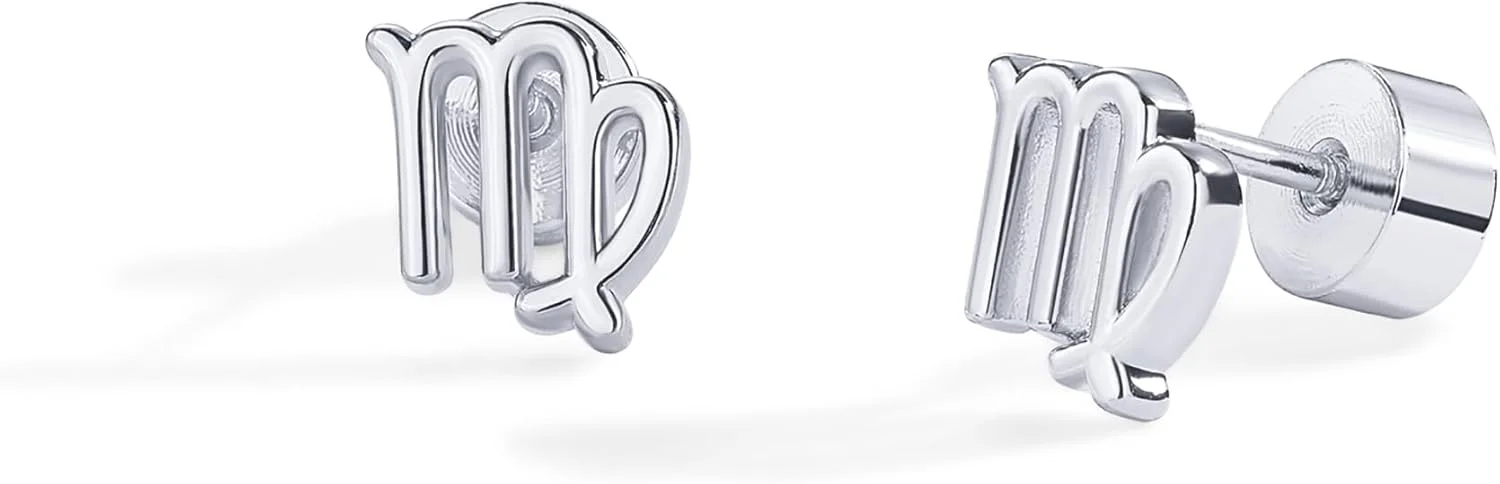 گوشواره های میخی نشانه های زودیاک با روکش طلای 14 عیار و پایه نقره استرلینگ برای زنان | گوشواره های ظریف طالع بینی گوشواره های میخی نشانه های زودیاک با روکش طلای 14 عیار و پایه نقره استرلینگ برای زنان | گوشواره های ظریف طالع بینی