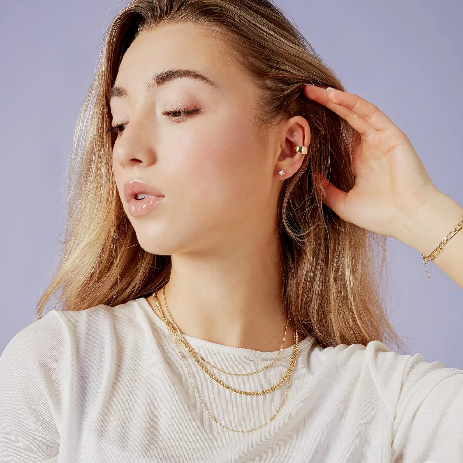 گوشواره های حلقه ای نیمه نقره استرلینگ 925 پاوی | گوشواره غضروفی کوچک مینیمالیستی ضد حساسیت گوشواره های حلقه ای نیمه نقره استرلینگ 925 پاوی | گوشواره غضروفی کوچک مینیمالیستی ضد حساسیت