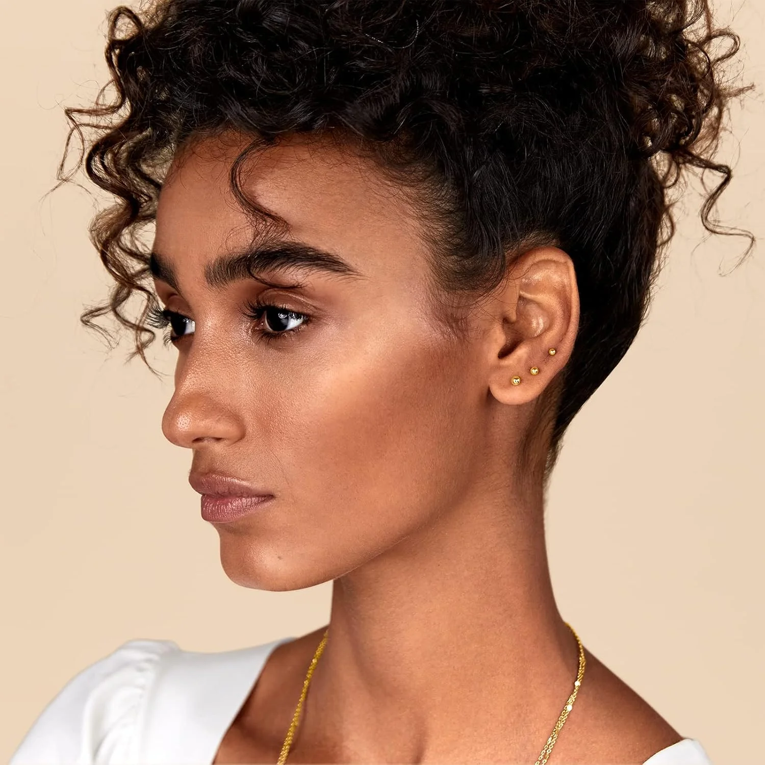 گوشواره های میخی توپی ظریف با روکش طلای 14 عیار و پایه نقره استرلینگ 925 زنانه - جواهرات پیرسینگ غضروف - گوشواره های میخی کوچک پیچی زنانه گوشواره های میخی توپی ظریف با روکش طلای 14 عیار و پایه نقره استرلینگ 925 زنانه - جواهرات پیرسینگ غضروف - گوشواره های میخی کوچک پیچی زنانه