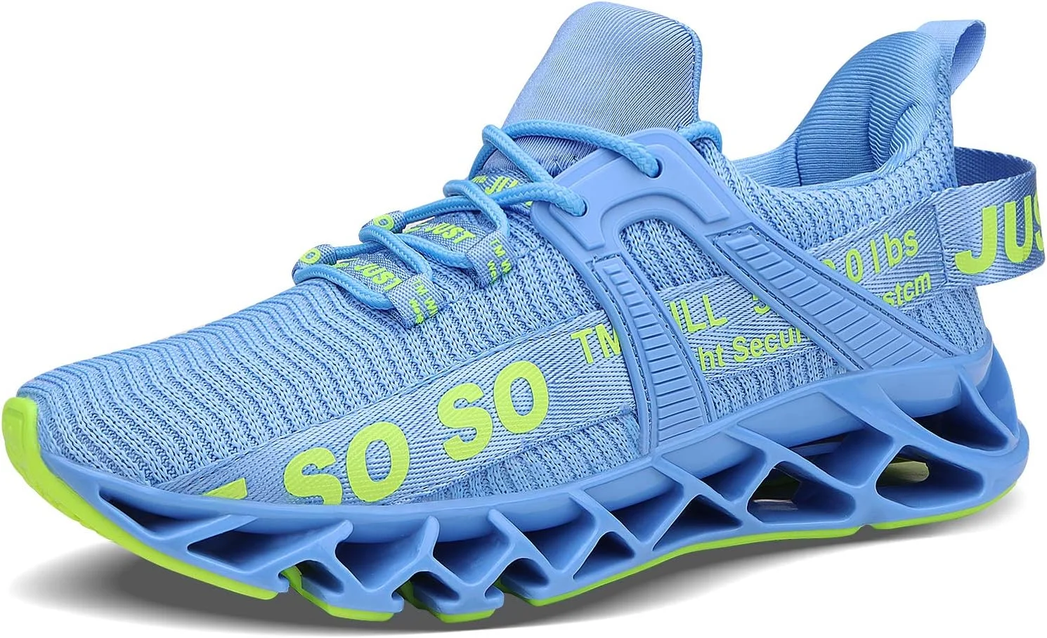 کفش های دویدن زنانه UMYOGO، کفش های ورزشی تنیس پیاده روی تیغه ای ضد لغزش، آبی روشن، سایز 9