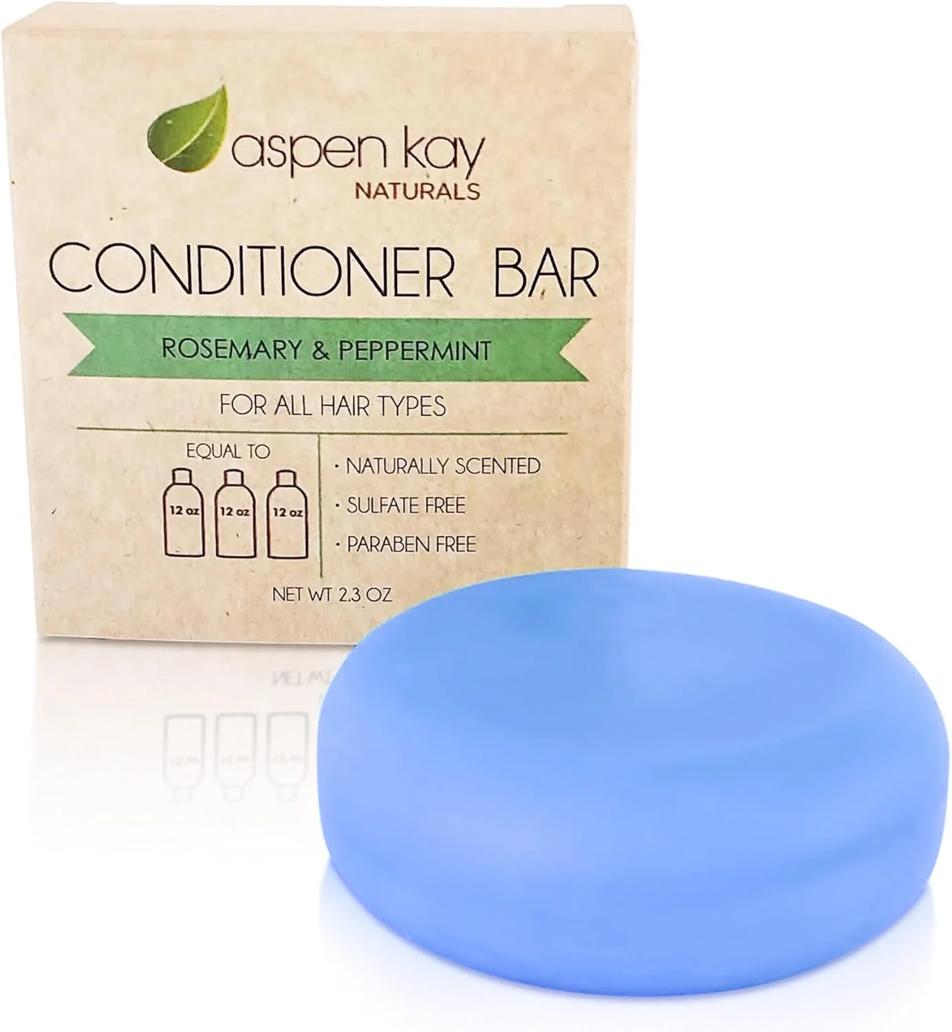 نرم کننده موی جامد Aspen Kay Naturals، ساخته شده با مواد طبیعی و ارگانیک، مناسب برای انواع مو از جمله موهای وز، 65 گرمی (رزماری و نعناع فلفلی) نرم کننده موی جامد Aspen Kay Naturals، ساخته شده با مواد طبیعی و ارگانیک، مناسب برای انواع مو از جمله موهای وز، 65 گرمی (رزماری و نعناع فلفلی)
