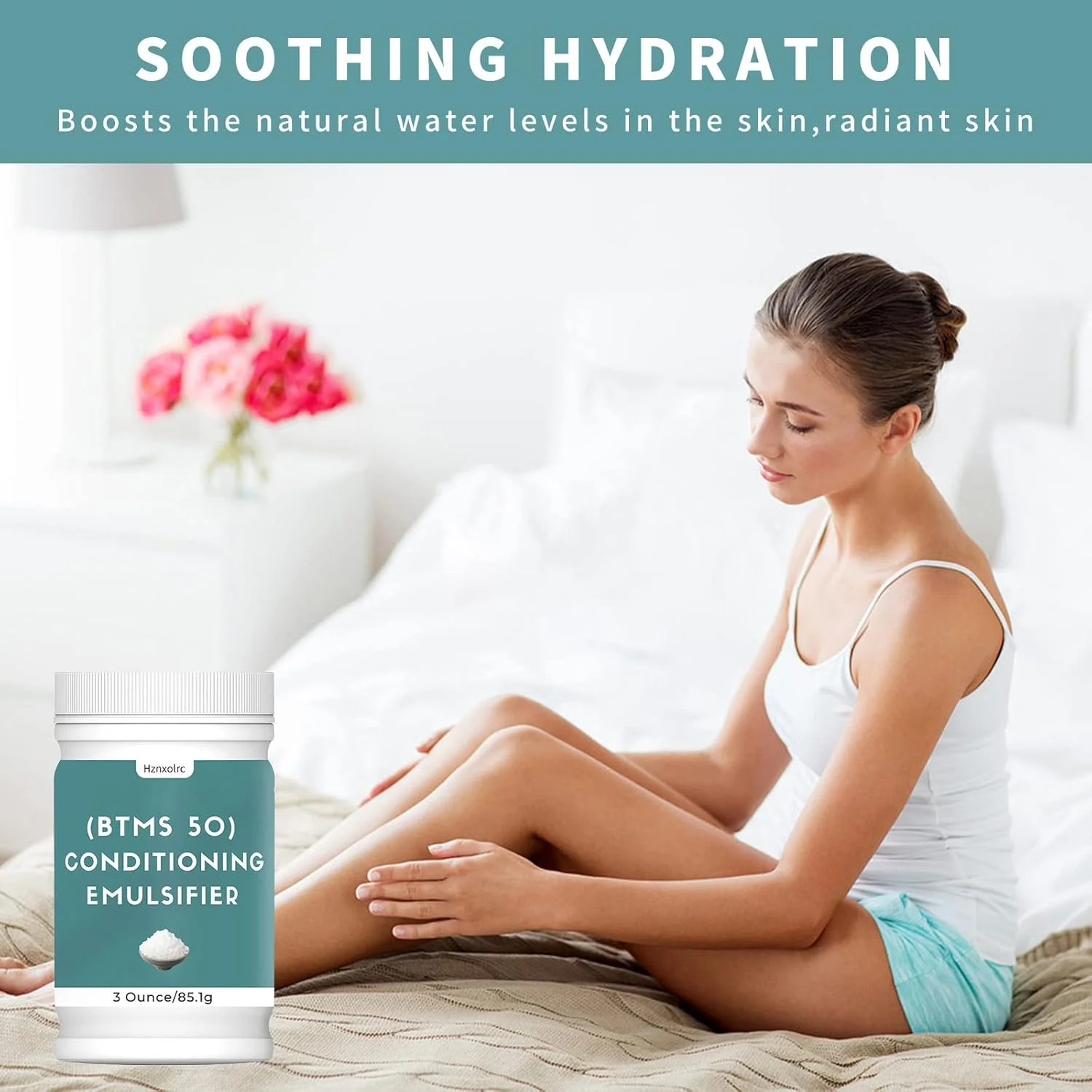 (89ml) - 89ml BTMS 50 امولسیفایر حالت دهنده برای ساخت نرم کننده مو، گرانول های امولسیفایر حالت دهنده BTMS 50 ممتاز، فعالیت بالاتر از BTMS 25، صاف و نرم کننده، تازه و دلپذیر...