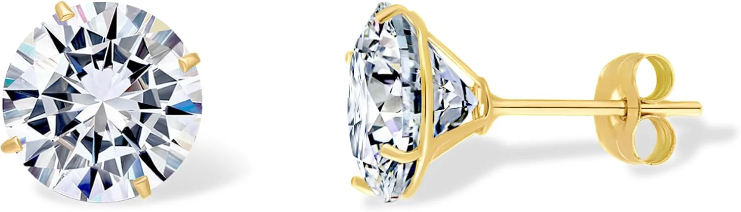 گوشواره های میخی طلای 14 عیار پاوی با سنگ مویسانیت برای زنان | گوشواره های میخی طلای جامد با سنگ مویسانیت گرد آزمایشگاهی 0.2-4 قیراط برای مردان گوشواره های میخی طلای 14 عیار پاوی با سنگ مویسانیت برای زنان | گوشواره های میخی طلای جامد با سنگ مویسانیت گرد آزمایشگاهی 0.2-4 قیراط برای مردان