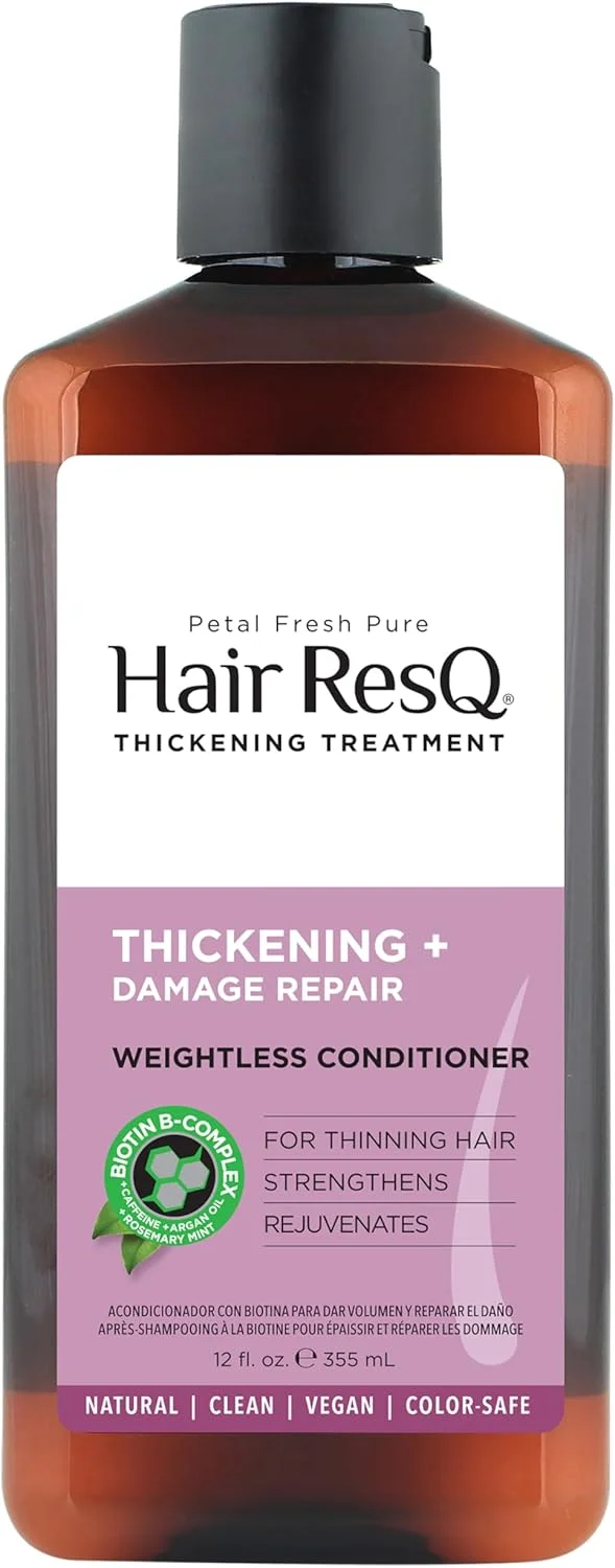 نرم کننده ترمیم کننده مو پتال فرش Hair ResQ، 355 میلی لیتر | حاوی رزماری ارگانیک، نعناع و روغن آرگان | برای تقویت، جوانسازی و جلوگیری از نازک شدن مو | بدون پارابن، بدون سولفات و وگان نرم کننده ترمیم کننده مو پتال فرش Hair ResQ، 355 میلی لیتر | حاوی رزماری ارگانیک، نعناع و روغن آرگان | برای تقویت، جوانسازی و جلوگیری از نازک شدن مو | بدون پارابن، بدون سولفات و وگان