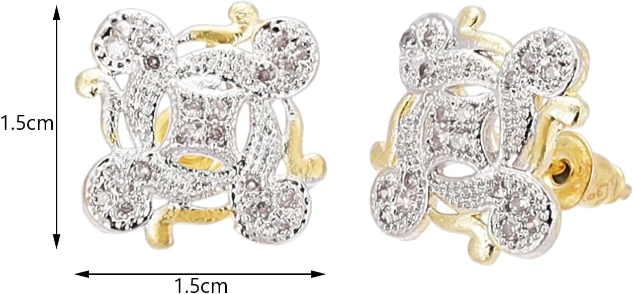 گوشواره زنانه ژوپینگ، روکش طلایی، برنجی، نگین دار، طرح الماس آمریکایی، مدل میخی، اندازه کوچک، طرح کلاسیک، مناسب دختران و زنان گوشواره زنانه ژوپینگ، روکش طلایی، برنجی، نگین دار، طرح الماس آمریکایی، مدل میخی، اندازه کوچک، طرح کلاسیک، مناسب دختران و زنان