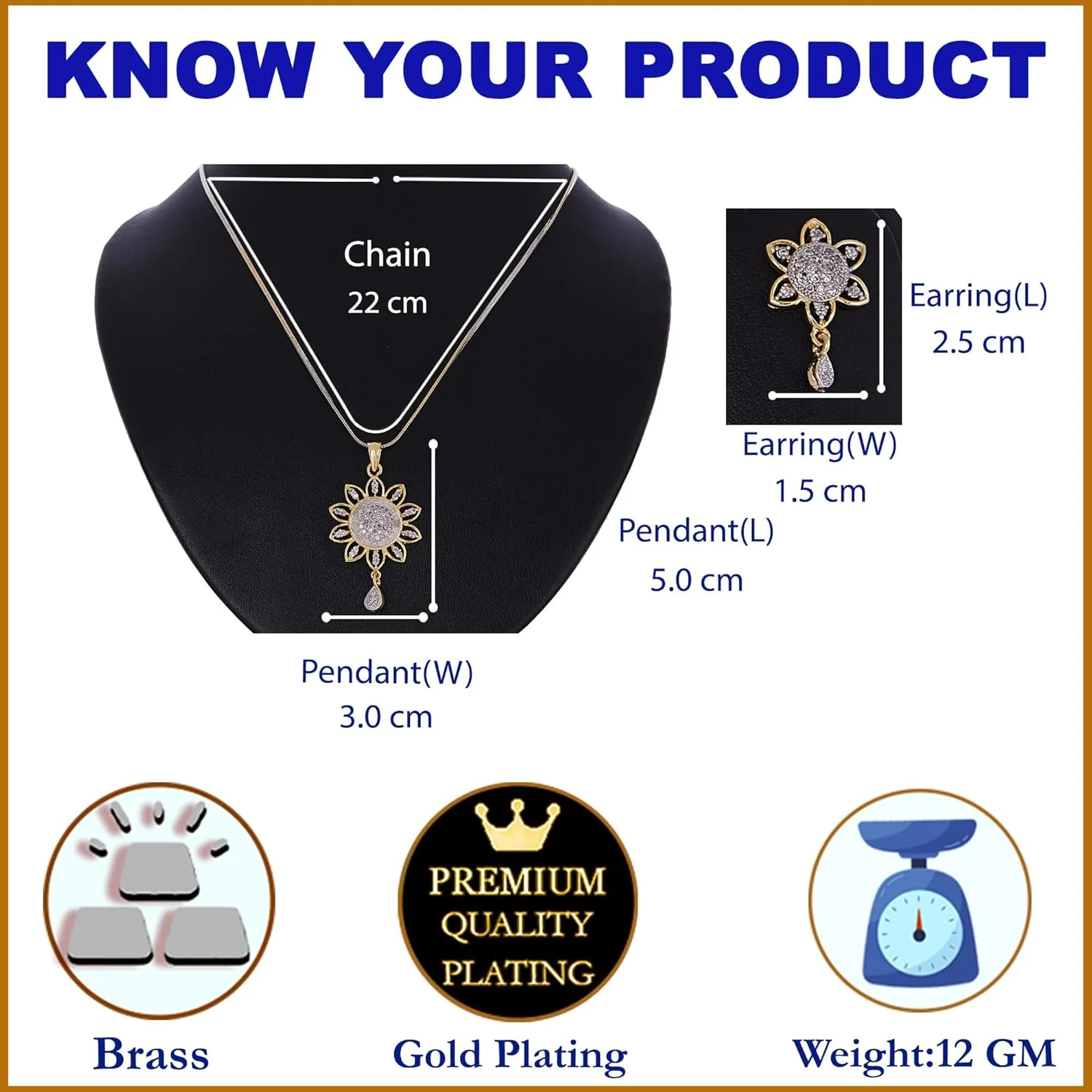 ست آویز و گوشواره زنانه و دخترانه با روکش طلای نگین دار Zeneme ست آویز و گوشواره زنانه و دخترانه با روکش طلای نگین دار Zeneme