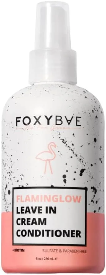 کرم نرم کننده مو فاکسی بی Flaminglow - اسپری نرم کننده باز کننده گره مو با کراتین و بیوتین برای تقویت رشد مو، موهای فر، موهای رنگ شده - درمان ضد وز و حالت دهنده مو - 236 میلی لیتر کرم نرم کننده مو فاکسی بی Flaminglow - اسپری نرم کننده باز کننده گره مو با کراتین و بیوتین برای تقویت رشد مو، موهای فر، موهای رنگ شده - درمان ضد وز و حالت دهنده مو - 236 میلی لیتر