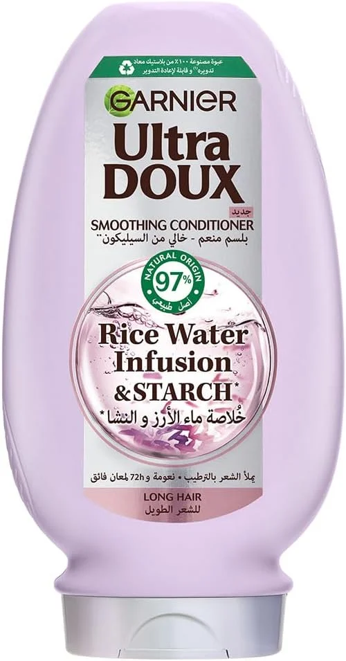 نرم کننده مو گارنیه Ultra Doux حاوی آب برنج، 360 میلی لیتر