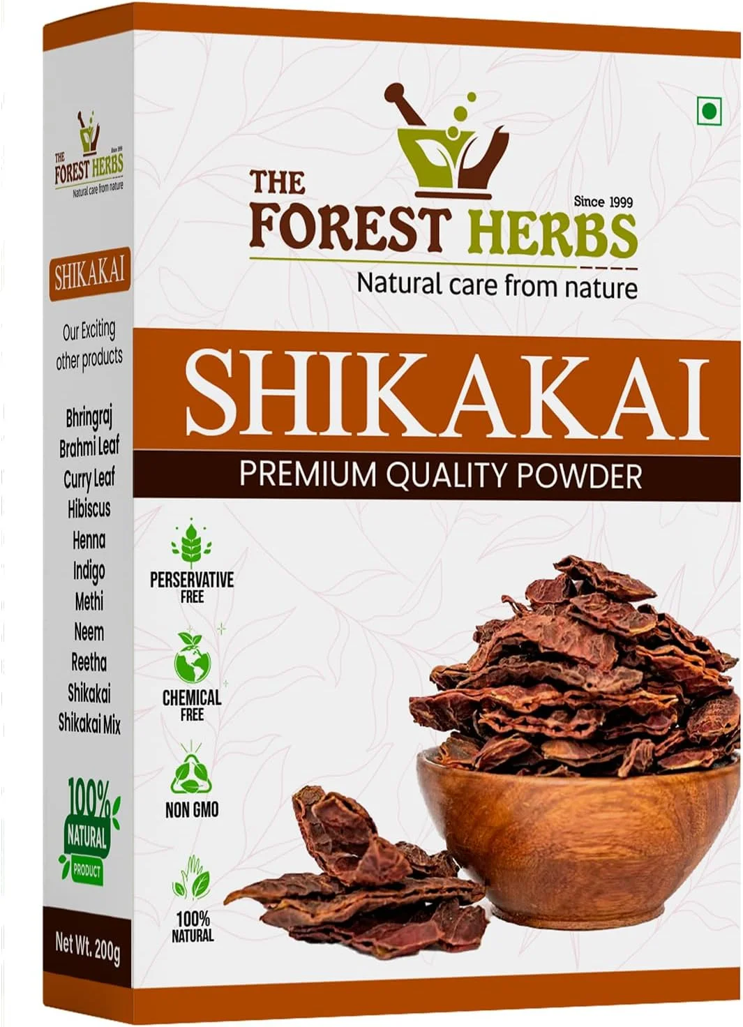 گیاهان جنگلی، مراقبت طبیعی از طبیعت، پودر 100% ارگانیک شیکاکای، آکاسیا کونسینا، پودر نرم کننده عالی مو - 100 گرم گیاهان جنگلی، مراقبت طبیعی از طبیعت، پودر 100% ارگانیک شیکاکای، آکاسیا کونسینا، پودر نرم کننده عالی مو - 100 گرم