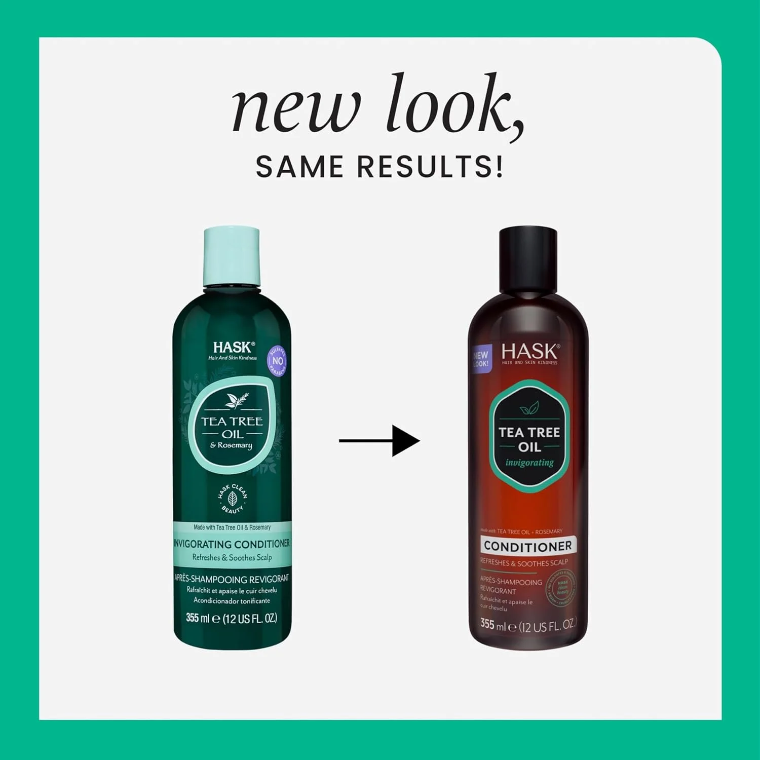 نرم کننده مو حاوی روغن درخت چای و رزماری هاسک 355 میلی لیتر نرم کننده مو حاوی روغن درخت چای و رزماری هاسک 355 میلی لیتر