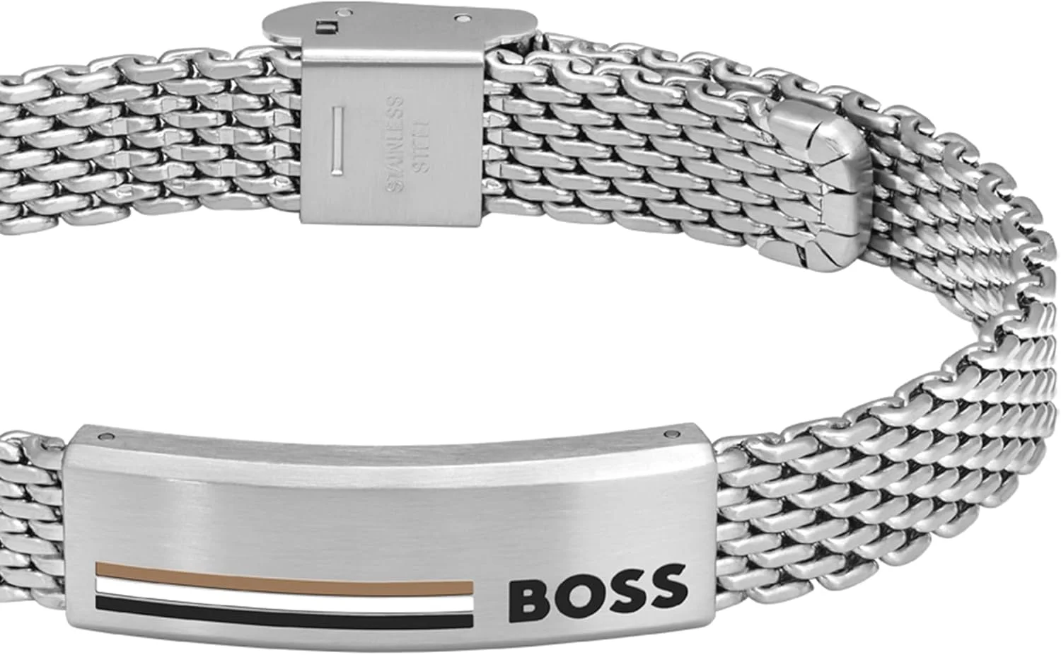 دستبند زنجیری مردانه BOSS Jewelry مدل ALEN Collection از جنس استیل ضد زنگ - موجود در نسخه های نقره ای یا طلایی دستبند زنجیری مردانه BOSS Jewelry مدل ALEN Collection از جنس استیل ضد زنگ - موجود در نسخه های نقره ای یا طلایی