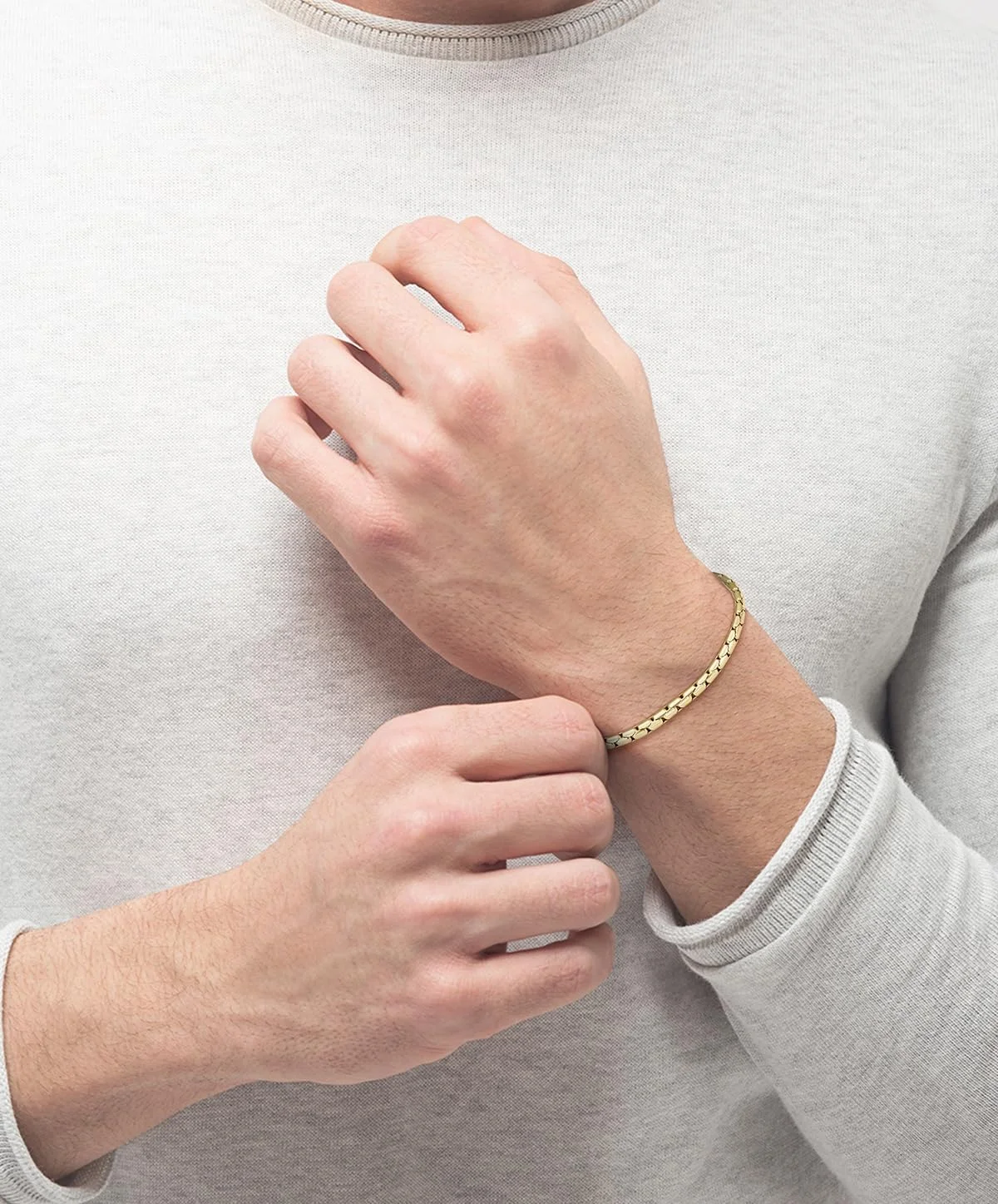 دستبند زنجیری مردانه هوگو باس مدل EVAN - 1580606S دستبند زنجیری مردانه هوگو باس مدل EVAN - 1580606S