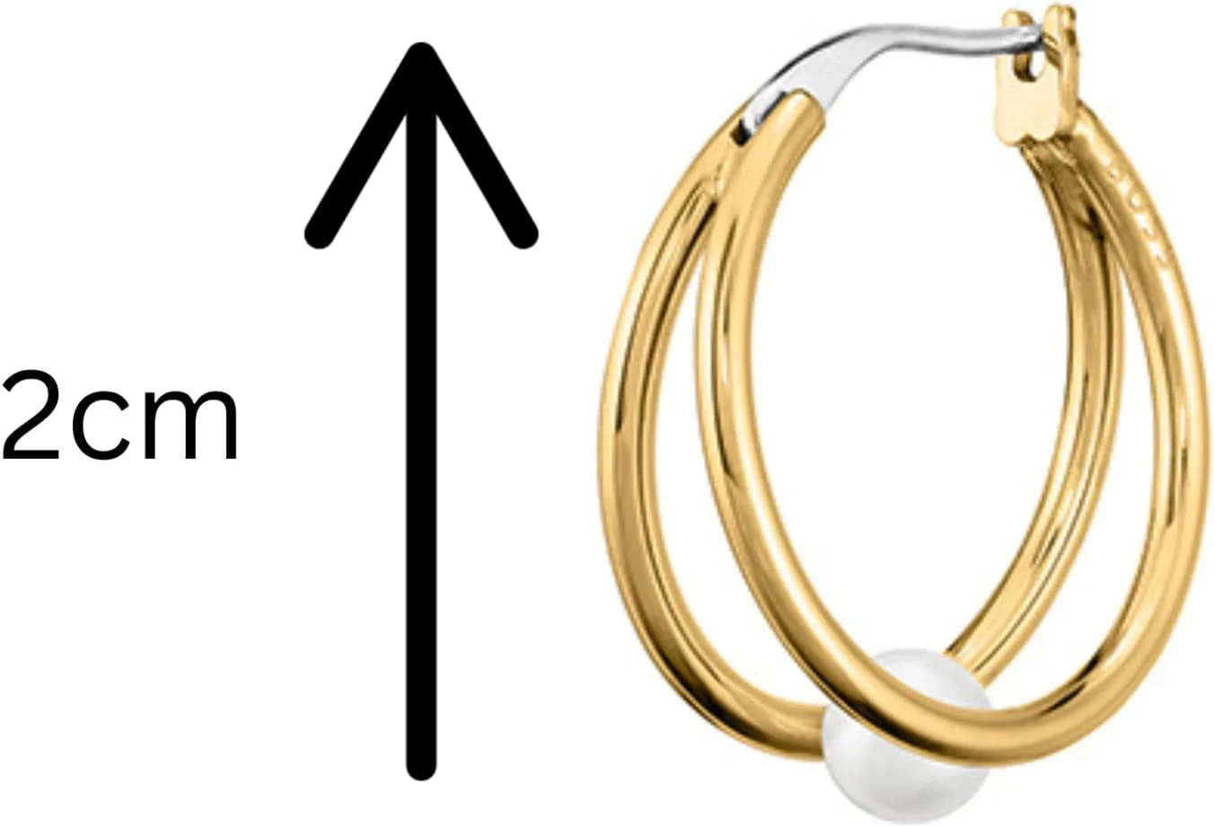 گوشواره زنانه هوگو باس مدل کورا - 1580267 گوشواره زنانه هوگو باس مدل کورا - 1580267