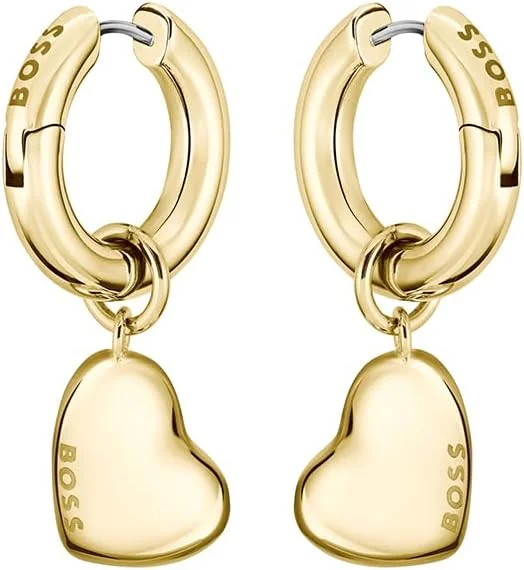 گوشواره زنانه BOSS Jewelry مدل Honey Love استیل و طلایی گوشواره زنانه BOSS Jewelry مدل Honey Love استیل و طلایی