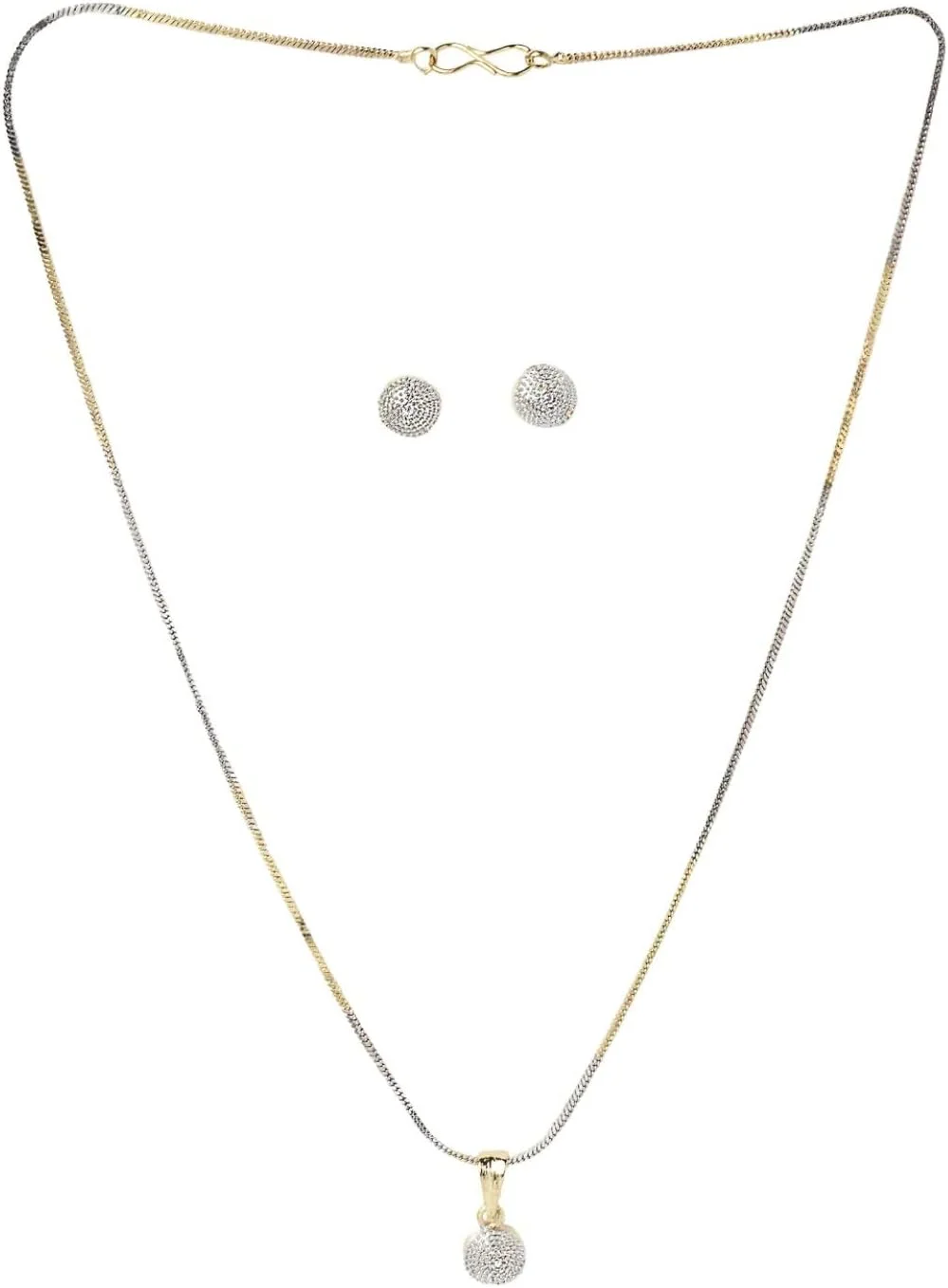 ست جواهرات زنانه ZENEME، روکش طلایی، نگین اتمی، شامل گردنبند، انگشتر، دستبند و گوشواره، طرح سنتی و شیک ست جواهرات زنانه ZENEME، روکش طلایی، نگین اتمی، شامل گردنبند، انگشتر، دستبند و گوشواره، طرح سنتی و شیک