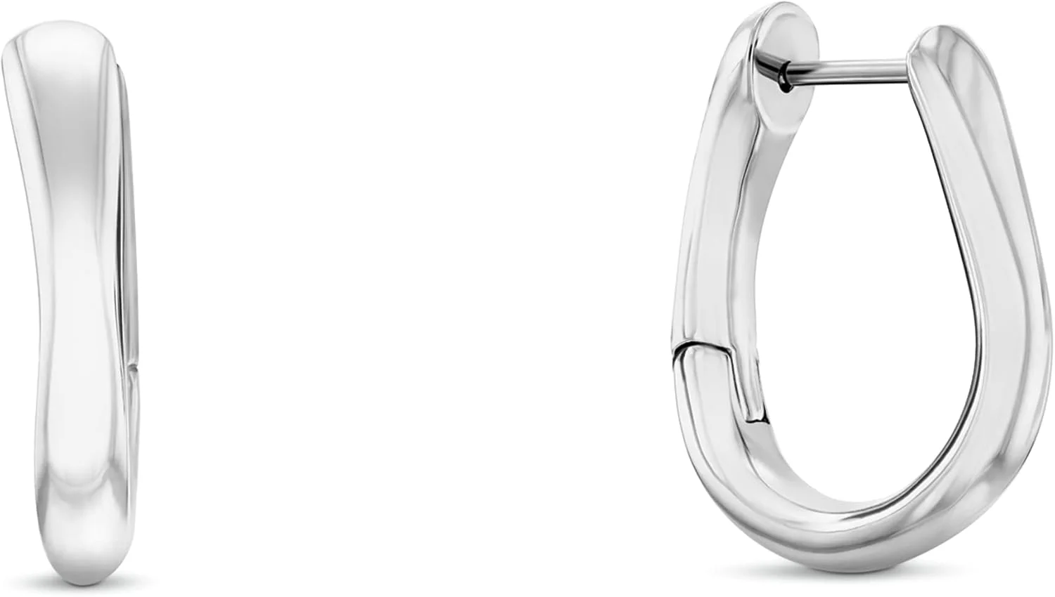 جواهرات زنانه کلوین کلاین - گوشواره های آویز متوسط CK Statement Links - استیل ضد زنگ - مد روز برای استفاده روزمره - هدیه برای او