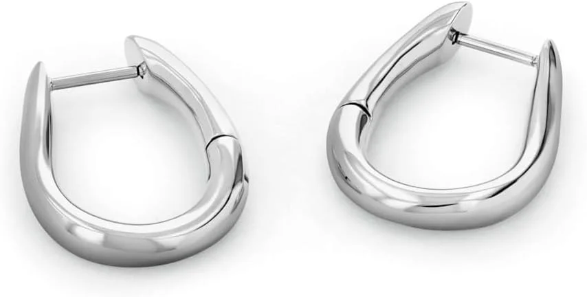 جواهرات زنانه کلوین کلاین - گوشواره های آویز متوسط CK Statement Links - استیل ضد زنگ - مد روز برای استفاده روزمره - هدیه برای او