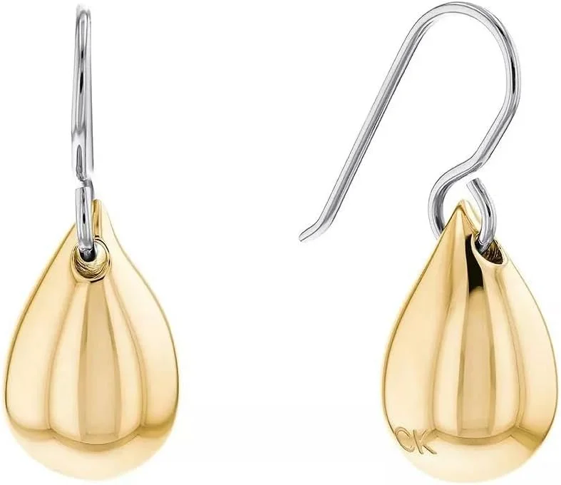 گوشواره زنانه کالوین کلاین مدل SCULPTURED DROPS