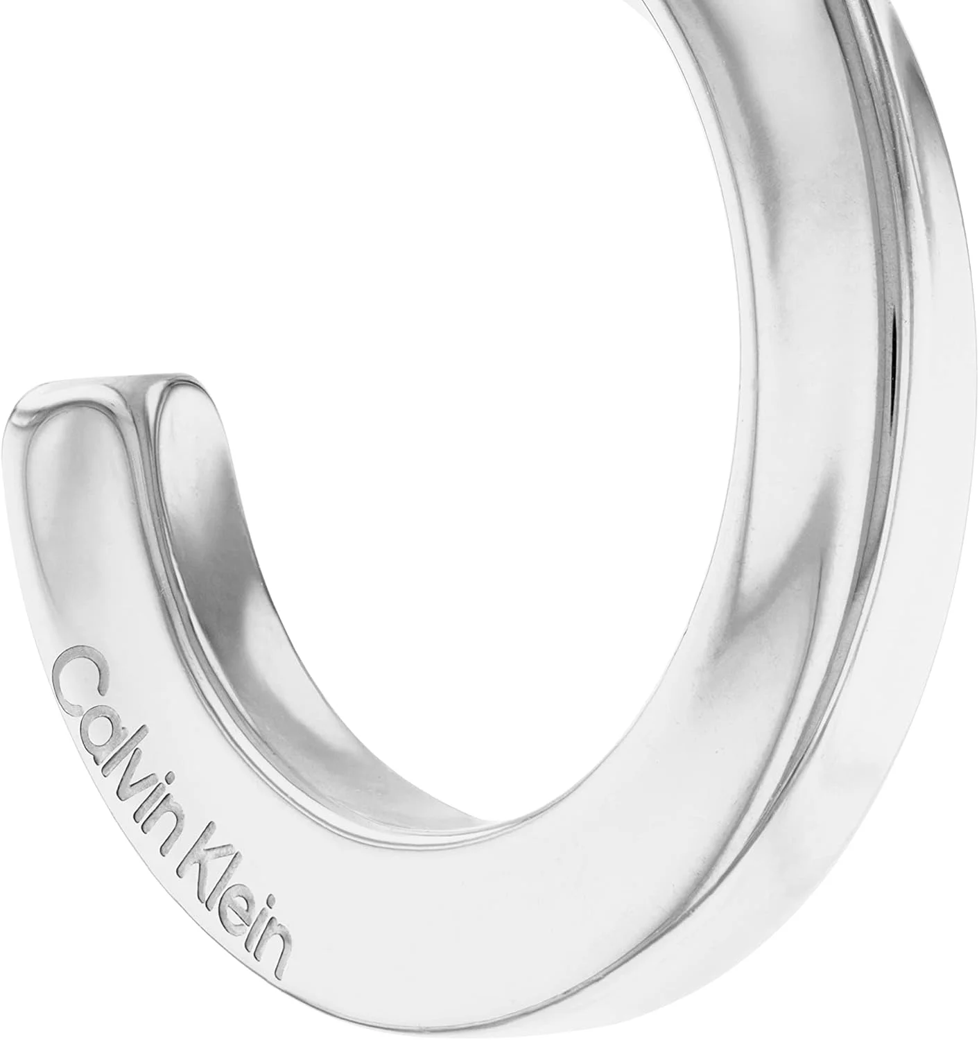 گوشواره حلقه ای استیل ضد زنگ زنانه کالوین کلاین، رنگ: نقره ای (مدل: 35000310)، استاندارد، استیل ضد زنگ، بدون سنگ قیمتی