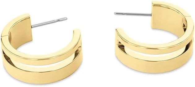 گوشواره های میخی زنانه کالوین کلاین مجموعه GEOMETRIC ESSENTIALS از جنس استیل ضد زنگ و طلای زرد