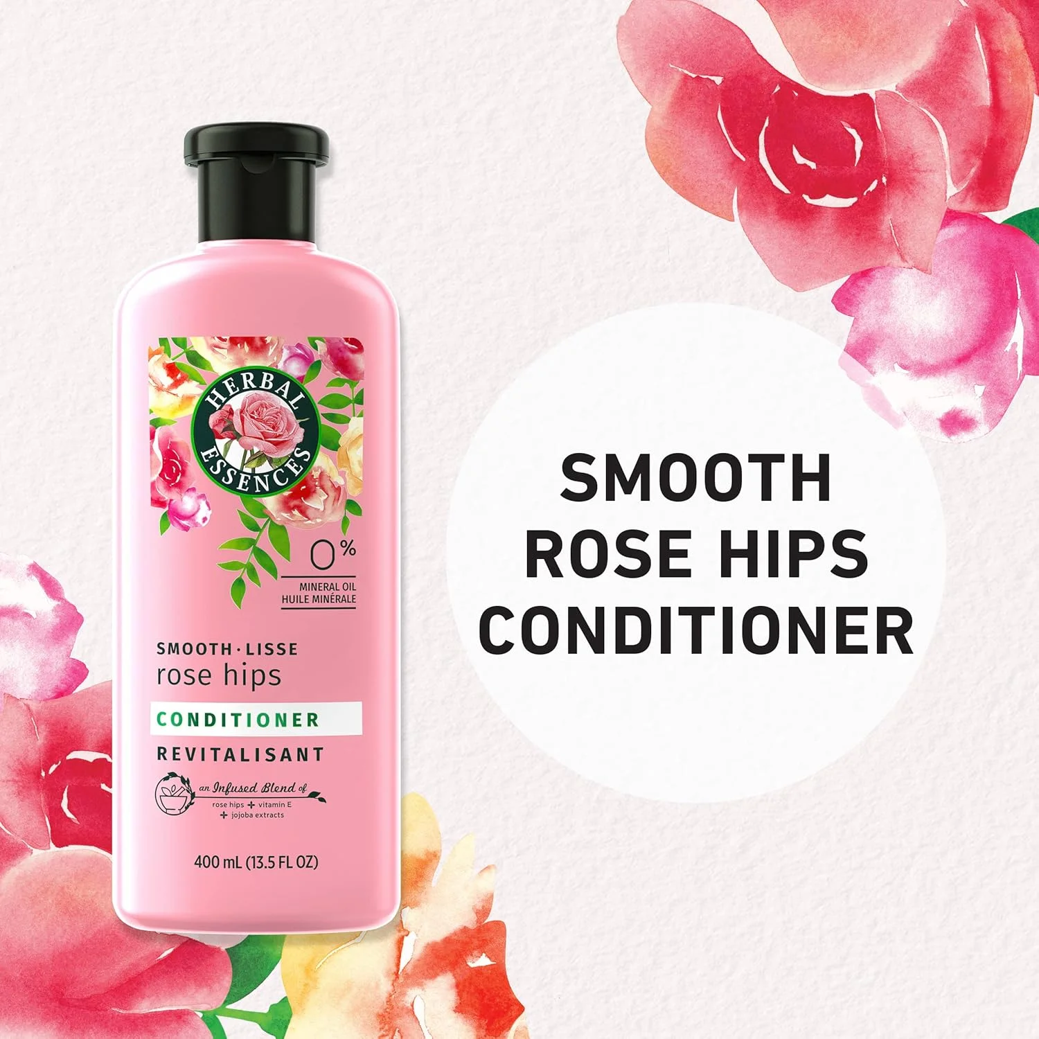 نرم کننده مو Herbal Essences مدل Smooth با عصاره گل رز، 400 میلی لیتر نرم کننده مو Herbal Essences مدل Smooth با عصاره گل رز، 400 میلی لیتر
