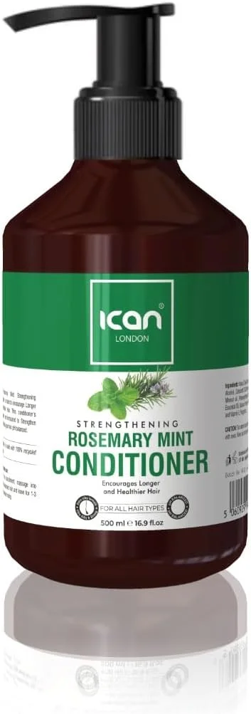 نرم کننده تقویت کننده مو حاوی روغن رزماری و نعناع ican London، حجم 500 میلی لیتر