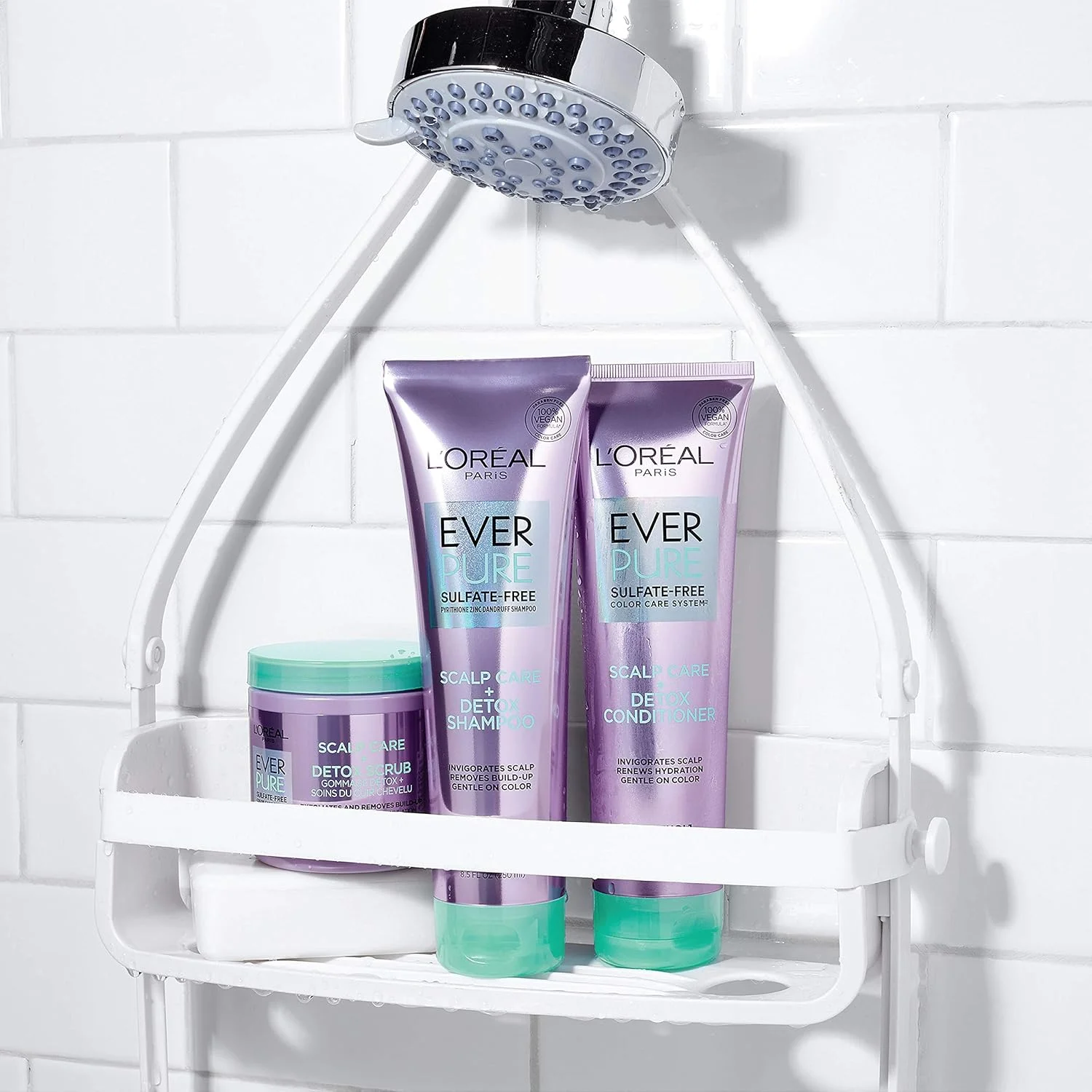 لورآل پاریس (نرم کننده) - نرم کننده فاقد سولفات EverPure Scalp Care + Detox برای موهای رنگ شده، شاداب کننده پوست سر و احیا کننده رطوبت، منتول و عصاره برگ چریش، 251 میلی لیتر لورآل پاریس (نرم کننده) - نرم کننده فاقد سولفات EverPure Scalp Care + Detox برای موهای رنگ شده، شاداب کننده پوست سر و احیا کننده رطوبت، منتول و عصاره برگ چریش، 251 میلی لیتر