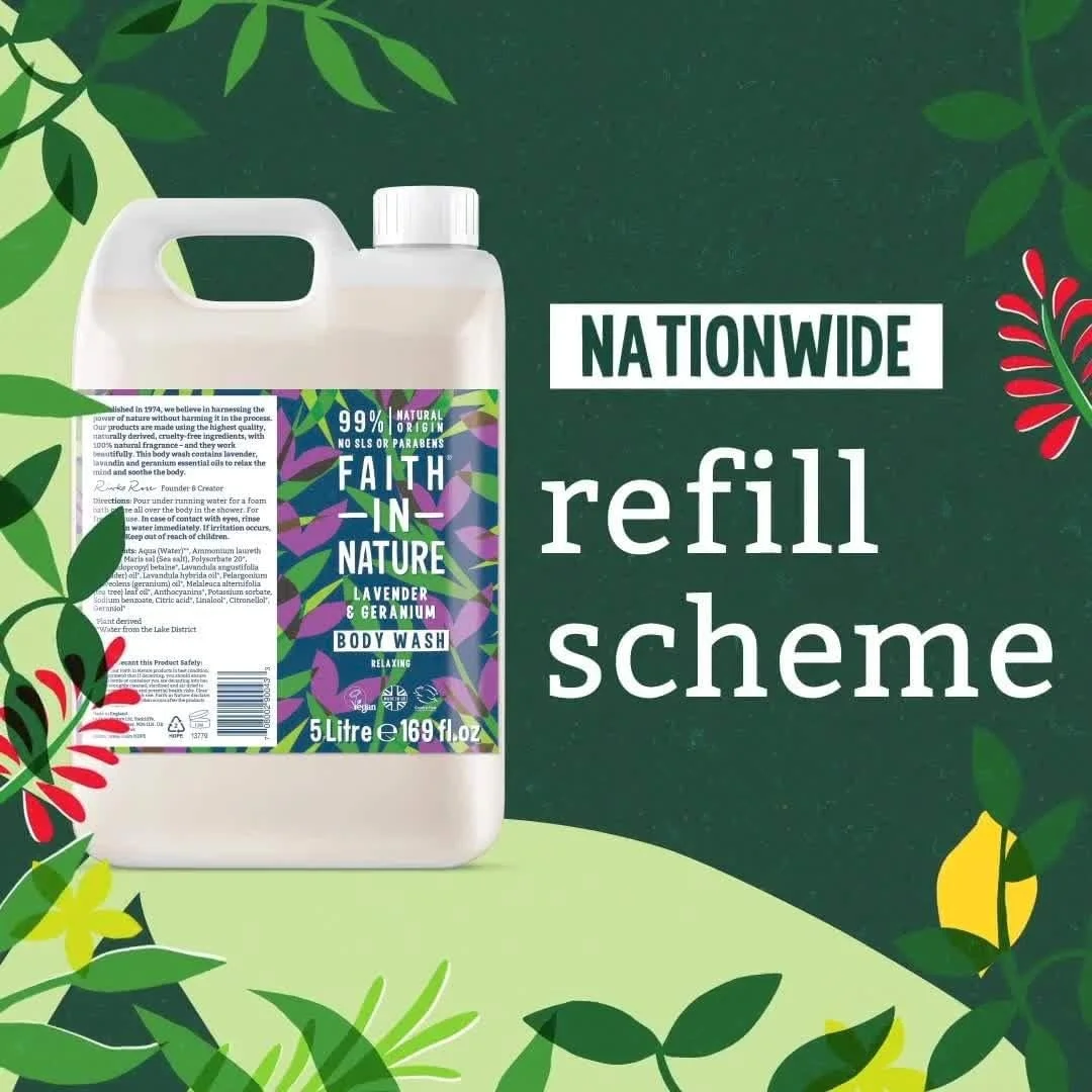 نرم کننده مو درخت چای طبیعی Faith In Nature، پاک کننده، وگان و بدون تست حیوانی، بدون SLS یا پارابن، برای موهای معمولی تا چرب، بسته 5 لیتری