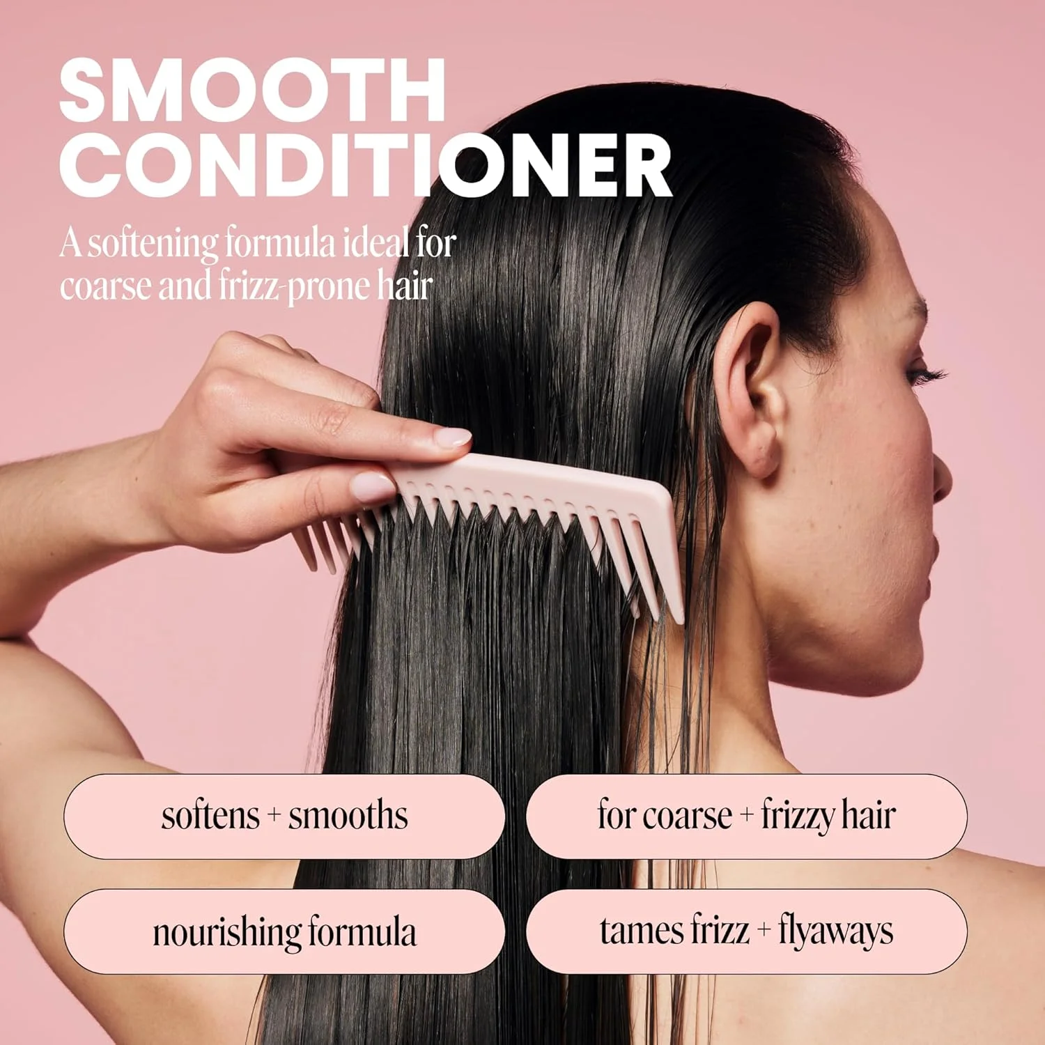 نرم کننده مو ماندی هیرکر مدل Smooth مناسب موهای وز، ضخیم و فر، ساخته شده از روغن نارگیل، کره شی و ویتامین E، بطری های 100% قابل بازیافت (354 میلی لیتر)، صورتی (10433) نرم کننده مو ماندی هیرکر مدل Smooth مناسب موهای وز، ضخیم و فر، ساخته شده از روغن نارگیل، کره شی و ویتامین E، بطری های 100% قابل بازیافت (354 میلی لیتر)، صورتی (10433)