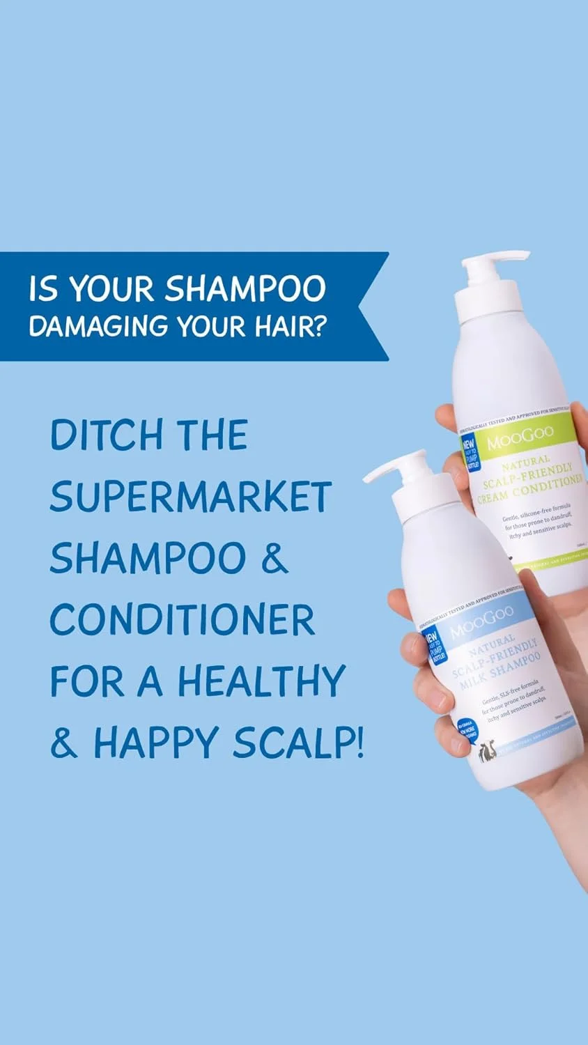 نرم کننده کرمی موگو - برای پوست سر مستعد خارش، خشکی، اگزما، پسوریازیس و شوره سر - فاقد SLS، سیلیکون، سولفات و پارابن - فرمول طبیعی و ملایم - 500 میلی لیتر