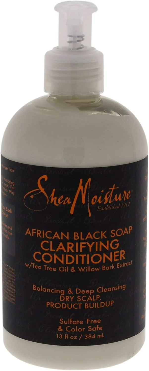 نرم کننده متعادل کننده صابون سیاه آفریقایی Shea Moisture، ۳۸۴ میلی لیتر نرم کننده متعادل کننده صابون سیاه آفریقایی Shea Moisture، ۳۸۴ میلی لیتر