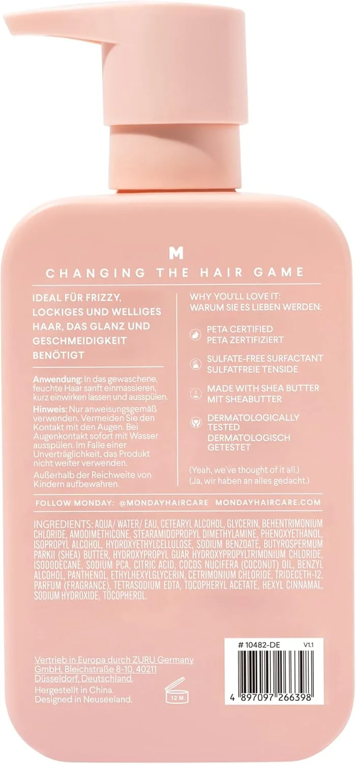 نرم کننده مو ماندی هیرکر صاف کننده و ضد وز 350 میلی لیتر