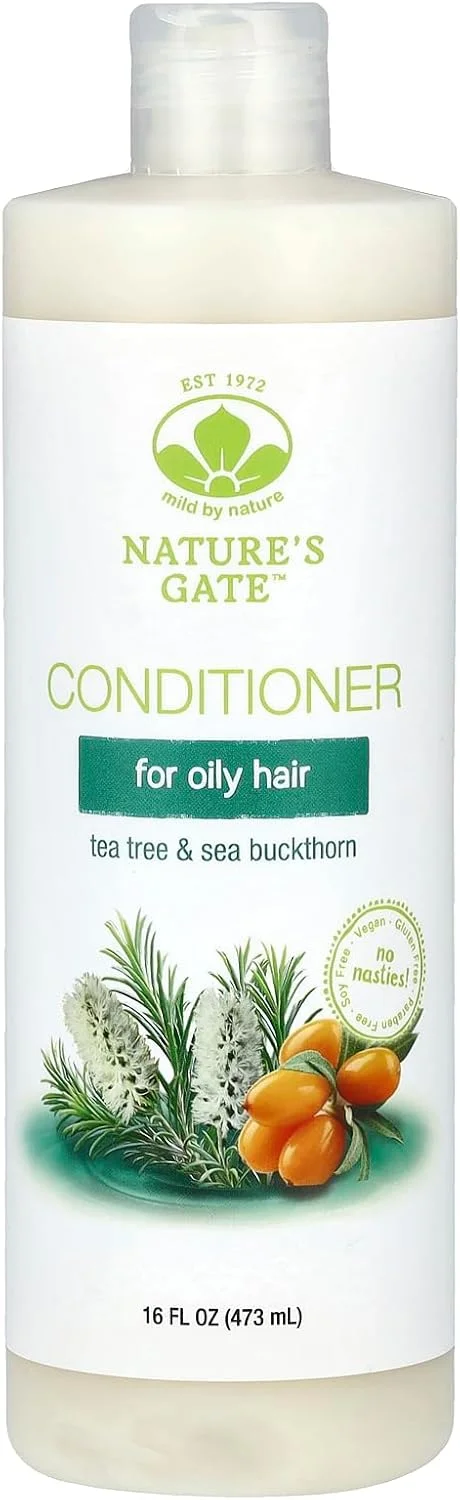 نرم کننده موهای چرب درخت چای و سنجد دریایی Mild By Nature (Nature's Gate)، 473 میلی لیتر نرم کننده موهای چرب درخت چای و سنجد دریایی Mild By Nature (Nature's Gate)، 473 میلی لیتر