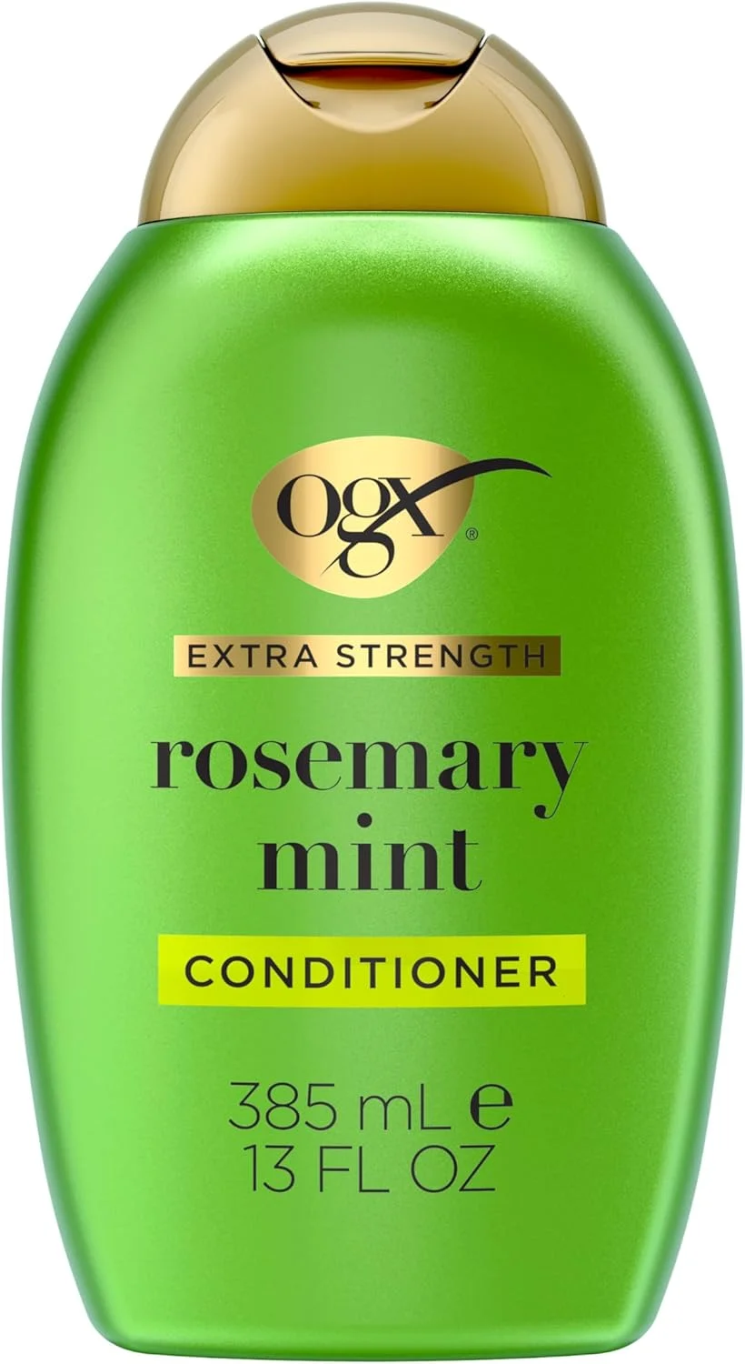 نرم کننده مو و پوست سر OGX با عصاره رزماری و نعناع، تقویت کننده مو و پوست سر حاوی رزماری برای داشتن موهایی سالم تر، بدون سولفات، 385 میلی لیتر