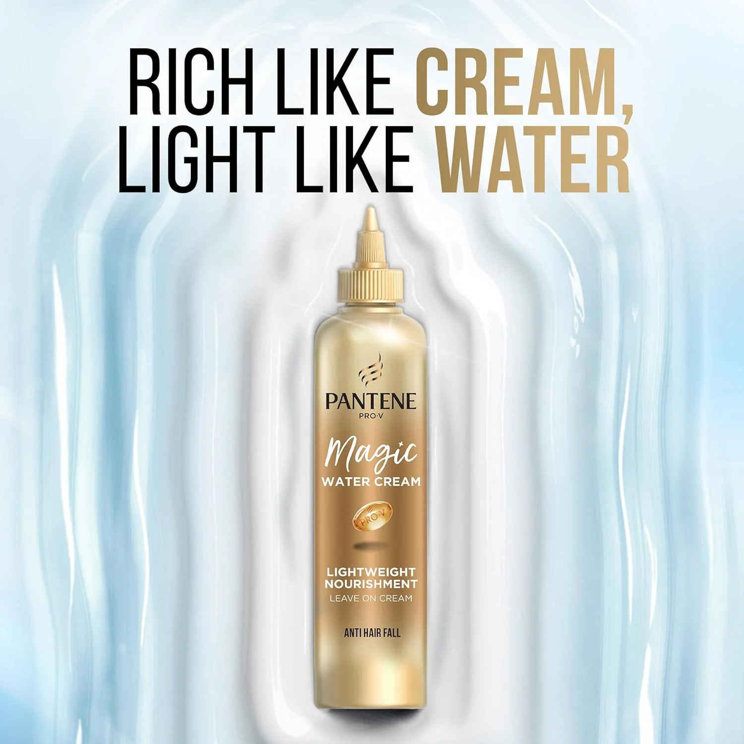 نرم کننده موی بدون آبکشی پنتن پرو-وی ضد ریزش مو، مجیک واتر سبک، برای تغذیه بدون سنگینی، 270 میلی لیتر نرم کننده موی بدون آبکشی پنتن پرو-وی ضد ریزش مو، مجیک واتر سبک، برای تغذیه بدون سنگینی، 270 میلی لیتر